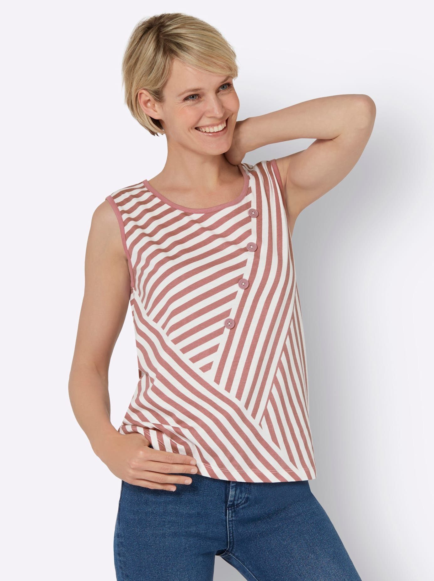 Classic Basics Shirttop dames tanktops maat 50 beige