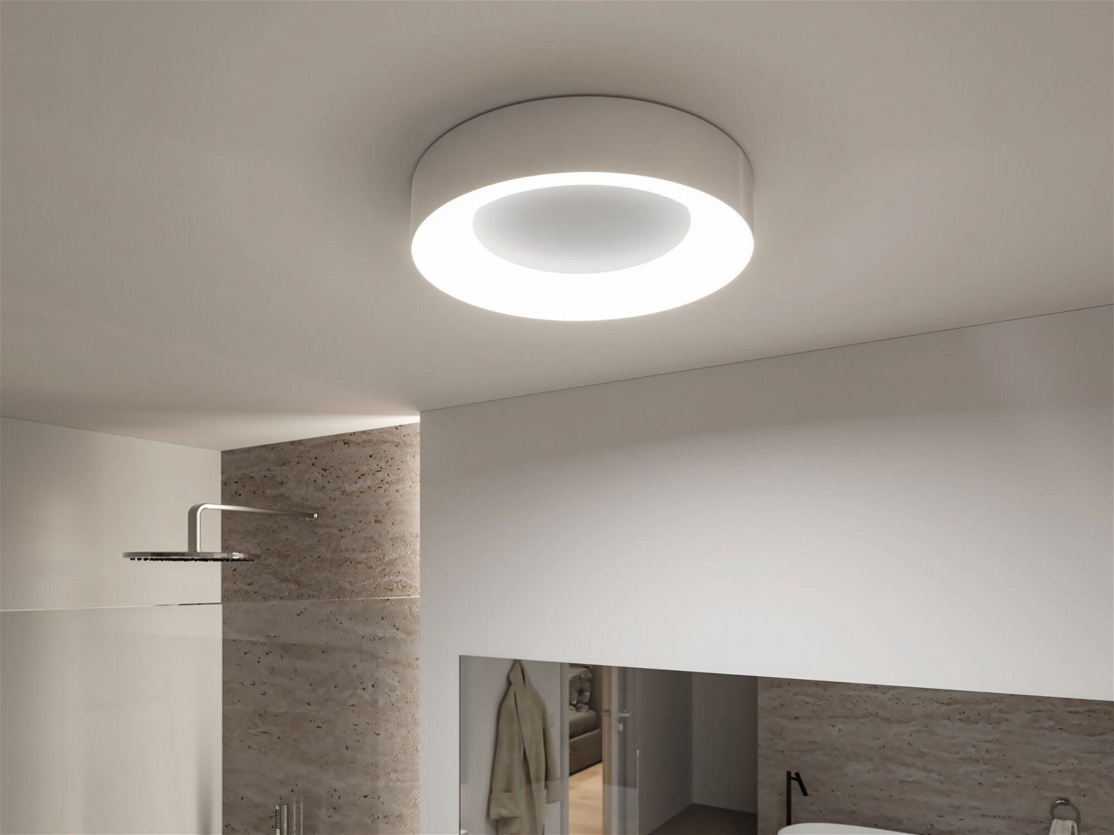 Paulmann Led-plafondlamp Selection Bathroom Casca IP44 1x23W 400mm, 230V Metaal/Kunststof (1 stuk)