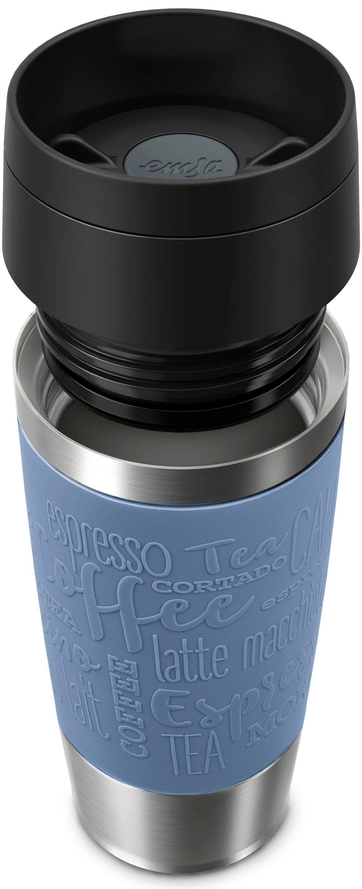 Emsa Thermosbeker Travel Mug Classic, met 360° drinkopening 4u heet, 8u koud - 360 ml / 6u heet, 12u koud - 500 ml, 100% dicht