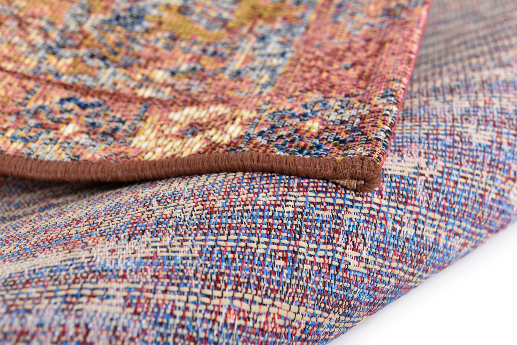 TOM TAILOR HOME Vloerkleed Funky Outdoor Orient Two Platweefsel, oriënt-look, geschikt voor binnen en buiten, woonkamer