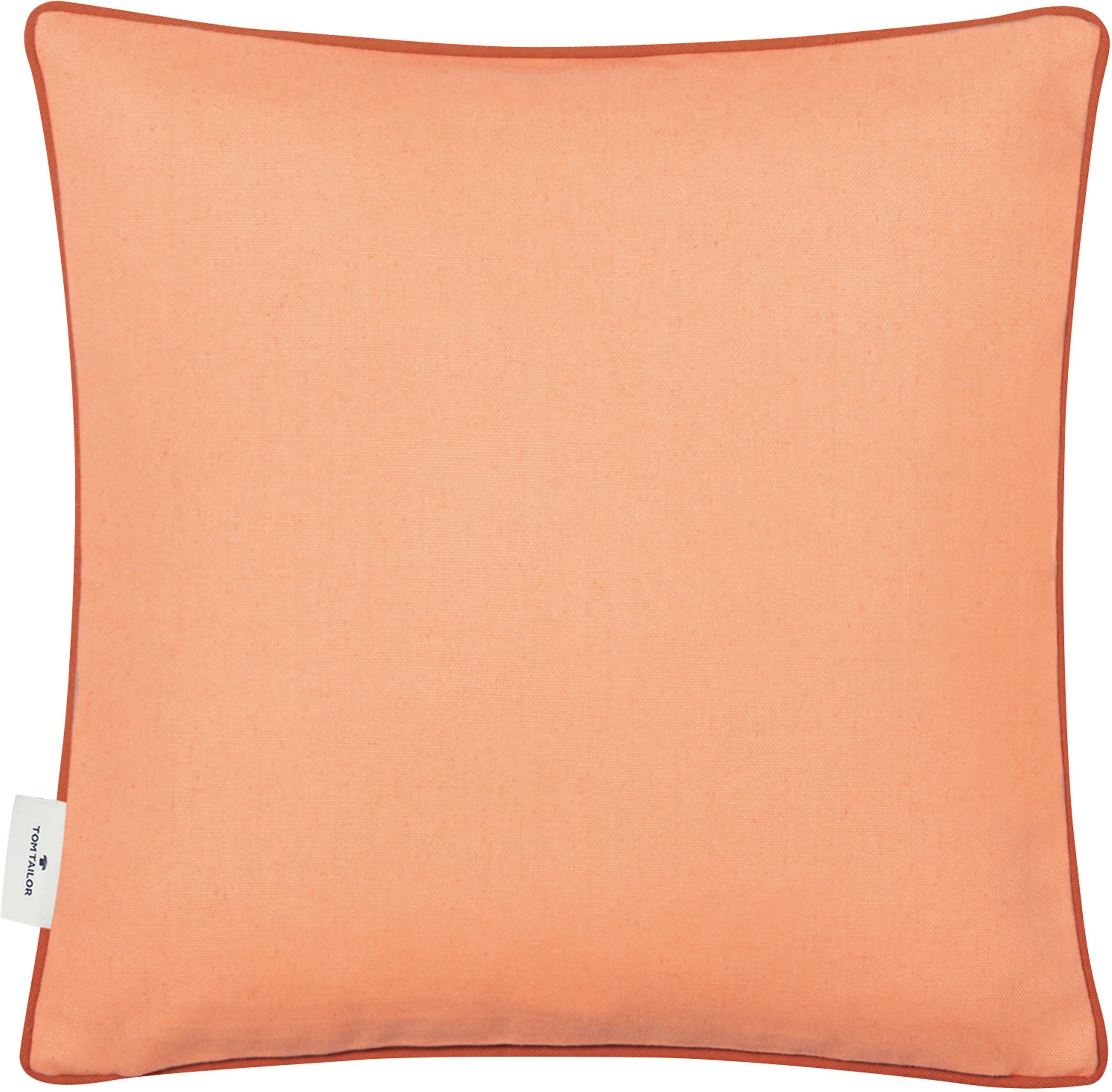 TOM TAILOR HOME Sierkussen Dove Signature met paspel, kussenovertrek zonder vulling(1 stuk)