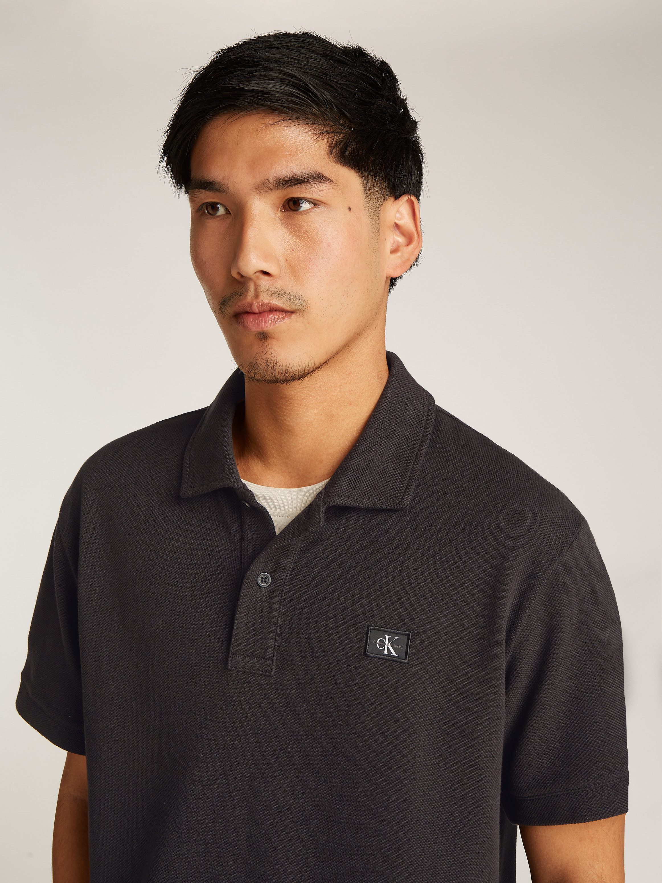 Calvin Klein Poloshirt WOVEN LABEL POLO