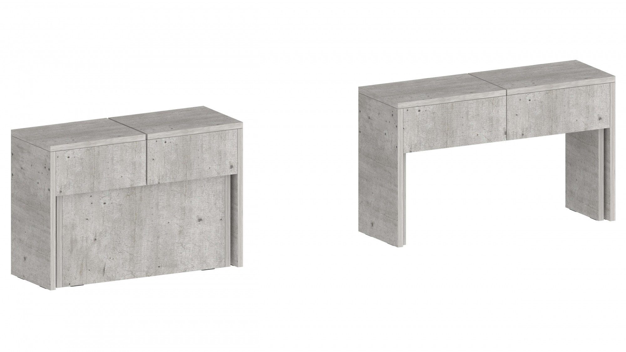 INOSIGN Zithoek Praktika Uitschuifbaar tot 290 cm per bank (voordeelset, 2-delig)