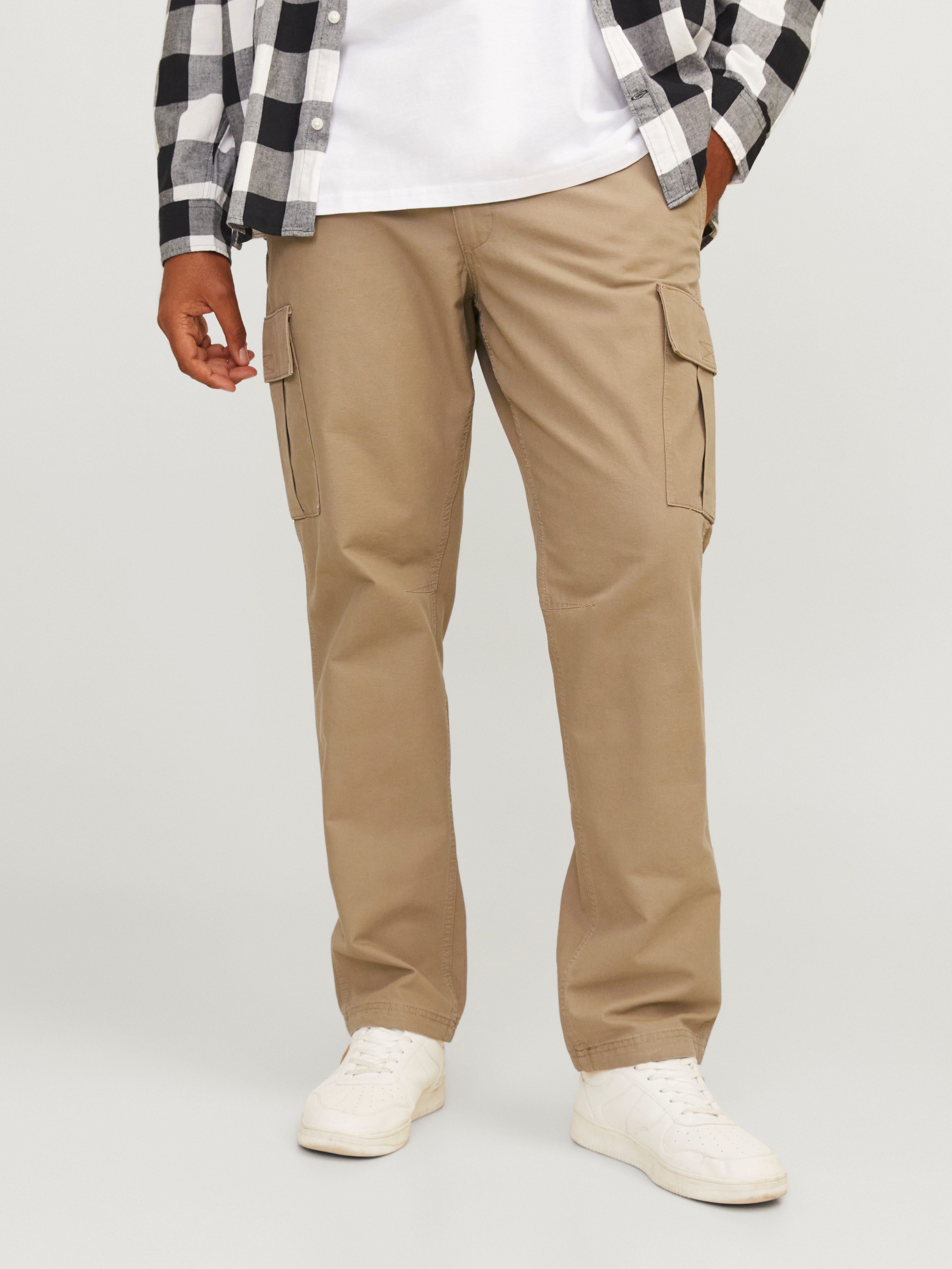Jack & Jones PlusSize Cargobroek JPSTKANE JJBARKLEY CARGO PANT NOOS PLS heren cargobroeken maat 52 bruin