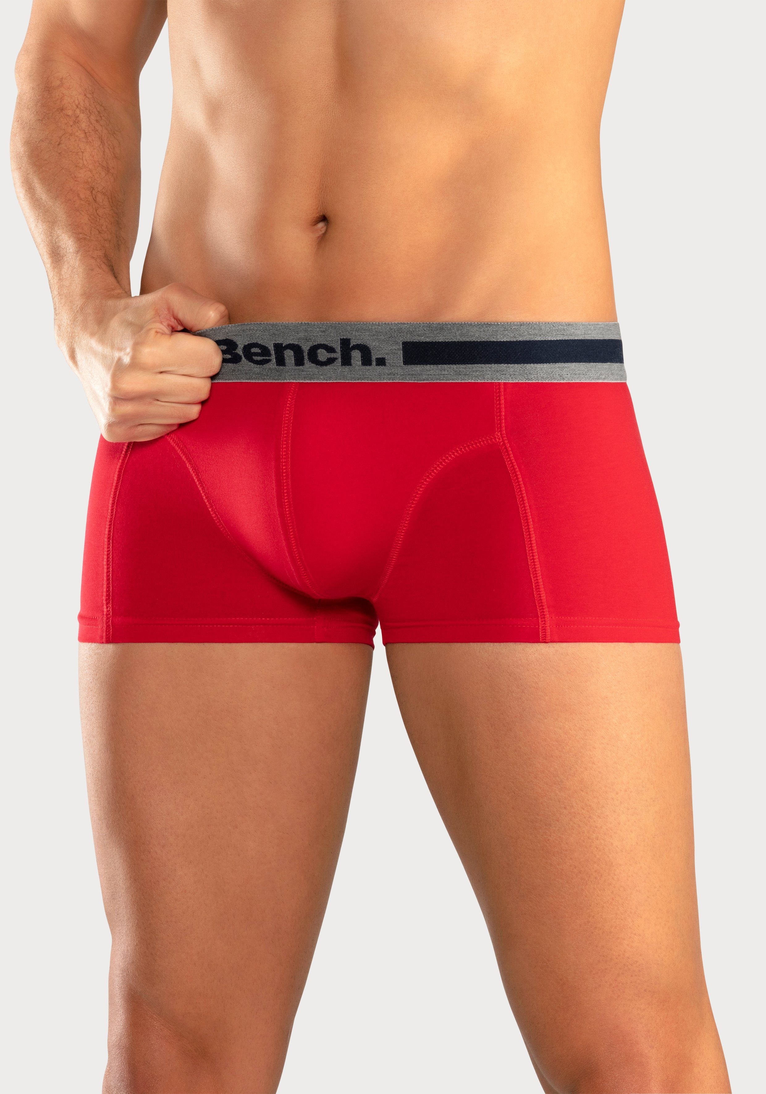 Bench. Hipster strak zittende boxershorts van katoenmix (set, 4 stuks)