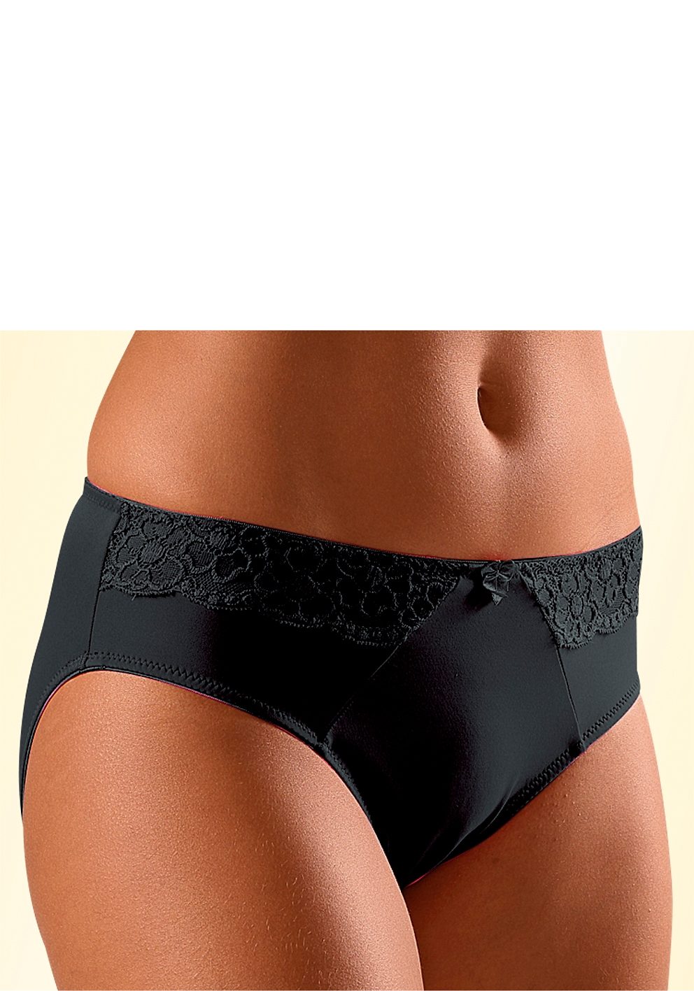 Lascana Slip met kanten inzetten opzij