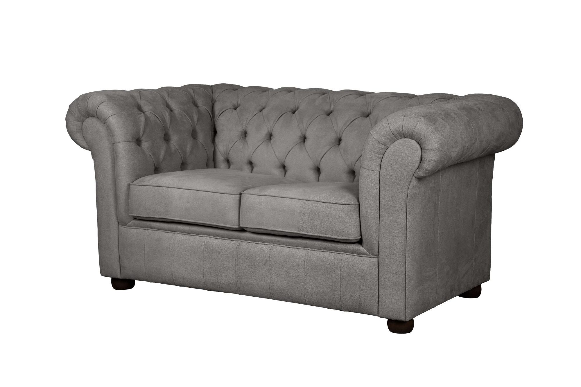 Home affaire 2-zitsbank CHARENTE, Chesterfield bank, golfvering, afmetingen: B/D/H: 147/89/74 cm