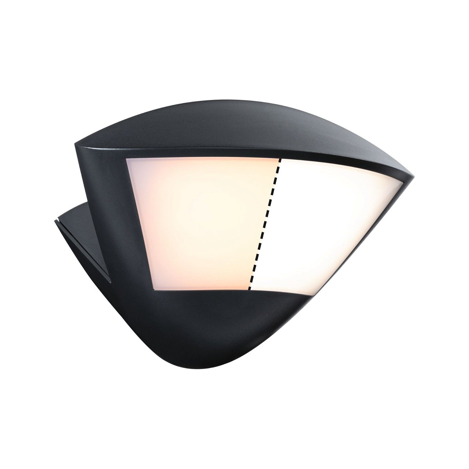 Paulmann Led-wandlamp voor buiten Skyla IP44 226x164mm 10W 840lm 230V Antraciet Aluminium (1 stuk)