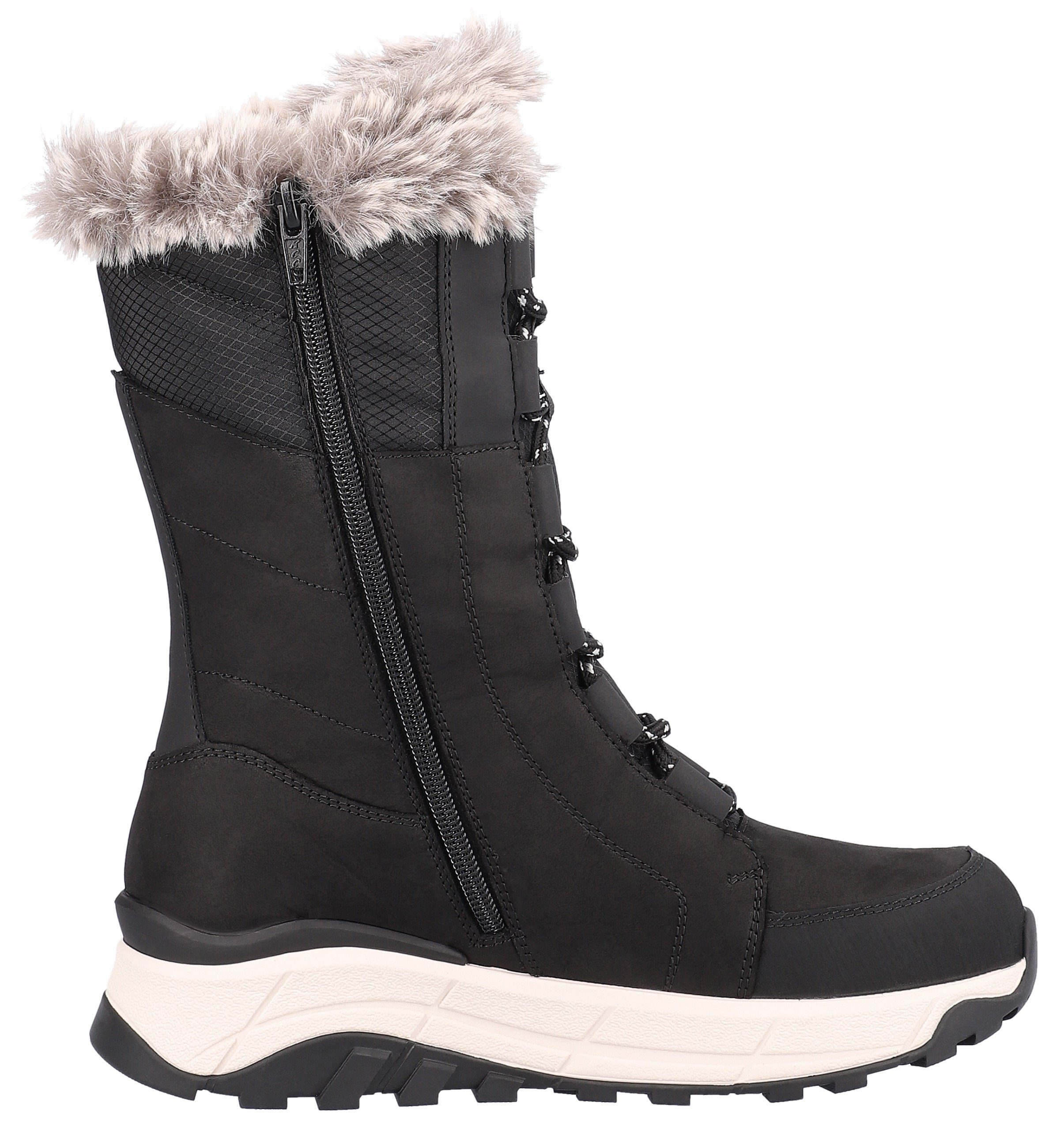 RIEKER Sport Winterlaarzen snow boots, winter boots with lambswool lining, fiber grip sole