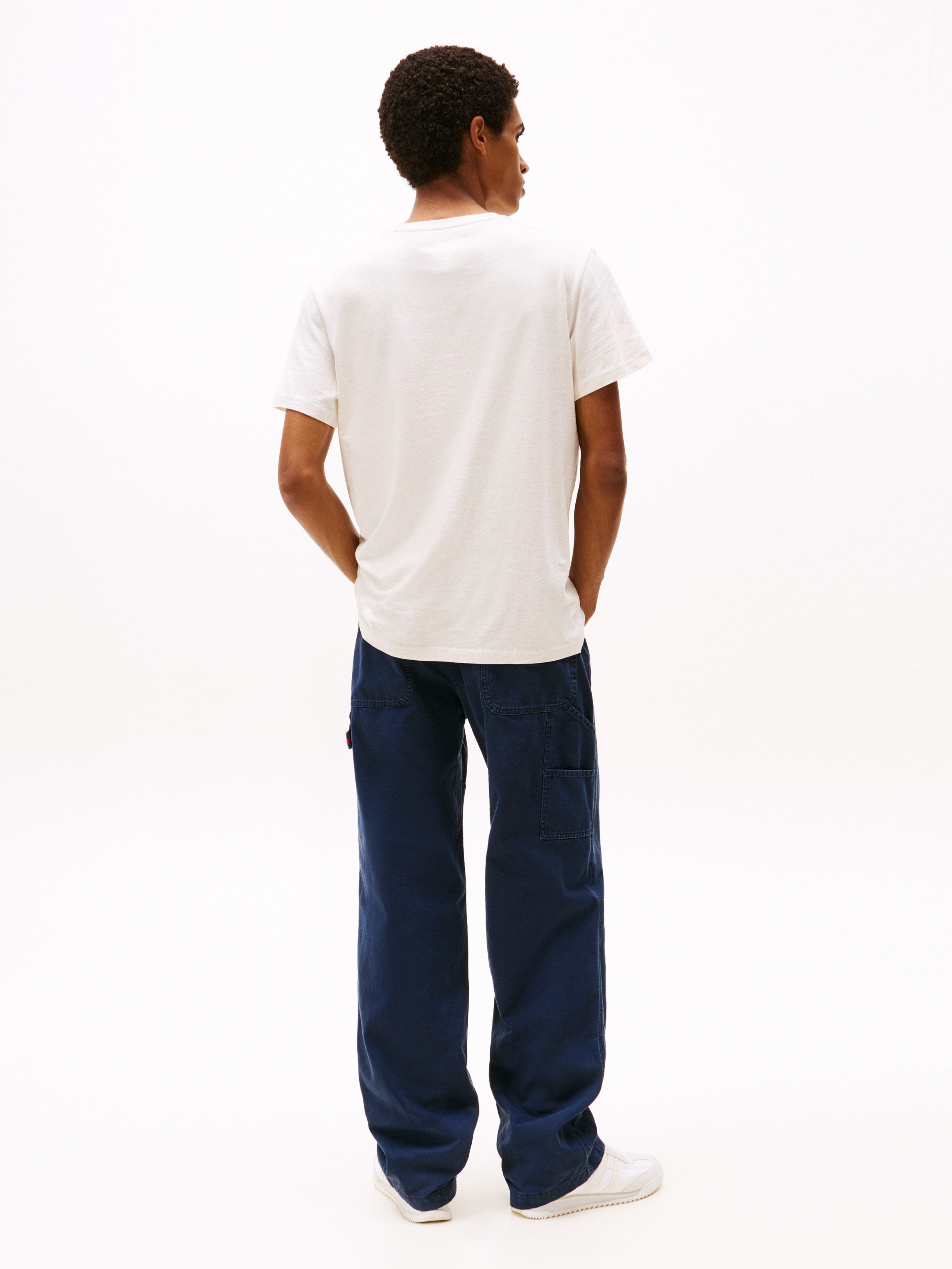 TOMMY JEANS T-shirt TJM SLIM ESSENTIAL FLAG TEE EXT