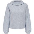 only coltrui onlairy life l-s cowlneck pull cc knt blauw