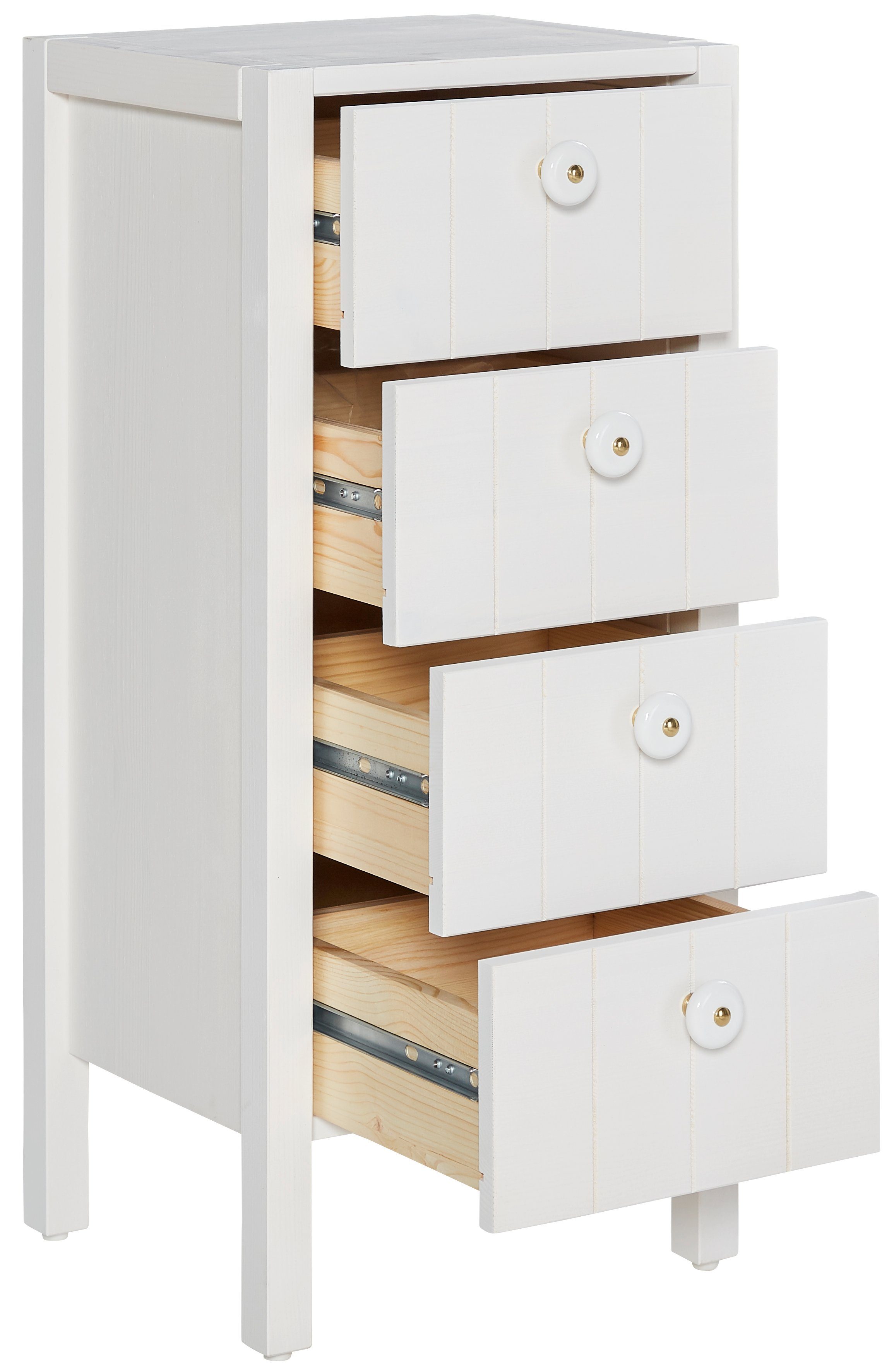 Home affaire Halfhoge kast TINA Badkamermeubel, kast, breedte 34 cm, massief hout