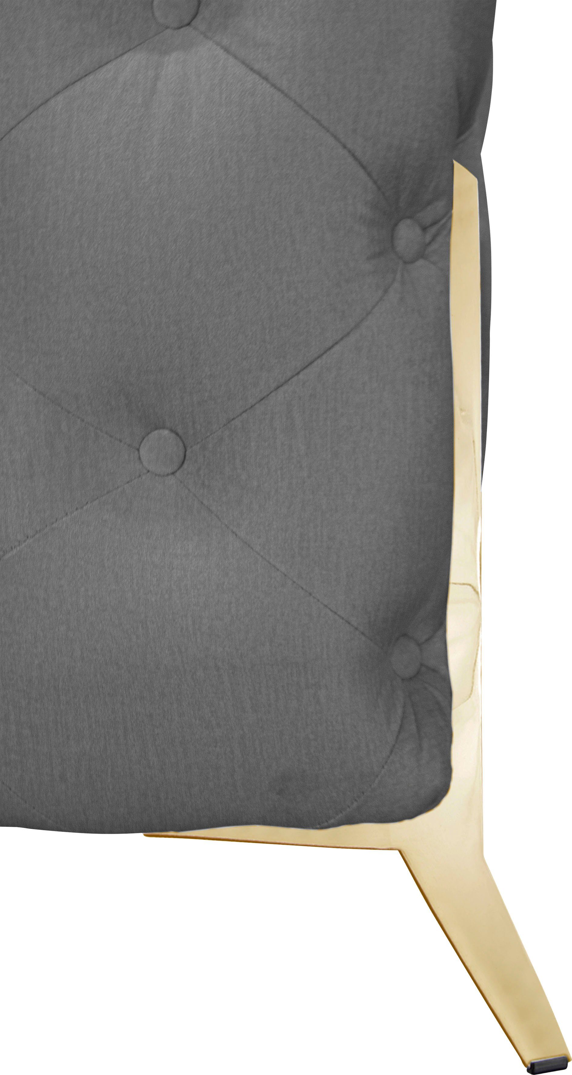Leonique Chesterfield-bank Amaury luxueuze capitonnage, moderne chesterfield look, kleur van de poten ter keuze