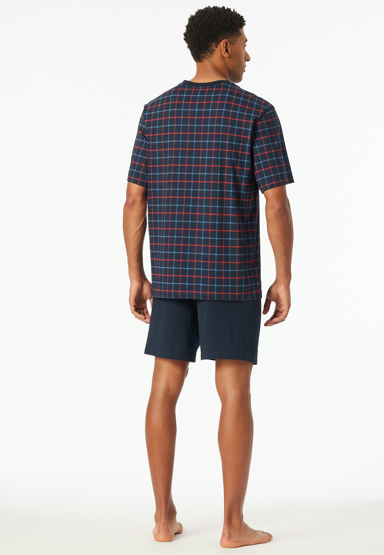 Schiesser Shortama Comfort Essentials met opgestikte borstzak (2-delig)