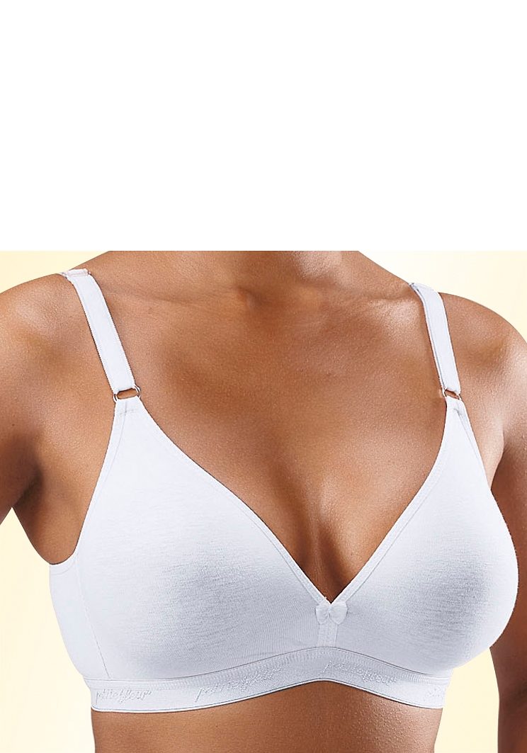 Petite fleur Bralette-bh zonder beugels in een driehoekige vorm gemaakt van katoen(Set van 3)