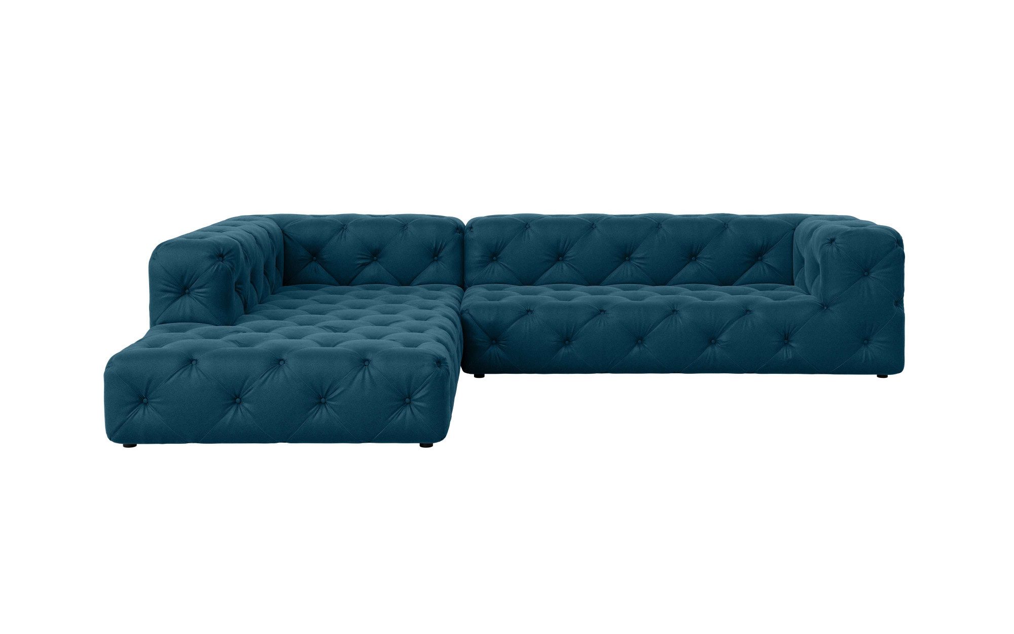 Places of Style Hoekbank FOLLINA L-vorm, met klassieke Chesterfield-knoopstiksels