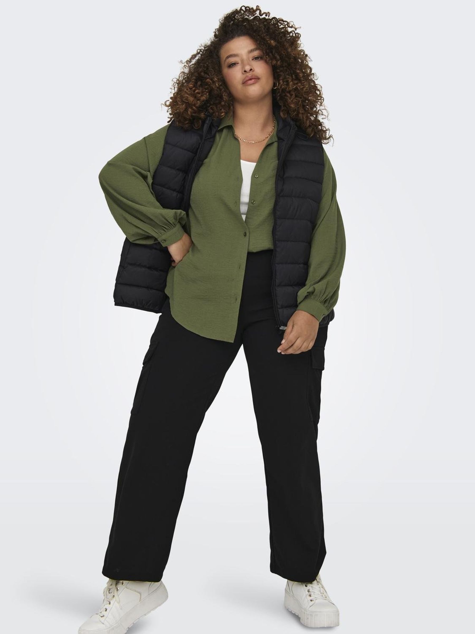 ONLY CARMAKOMA Bodywarmer CARNEW TAHOE HOOD WAISTCOAT CC OTW NOOS