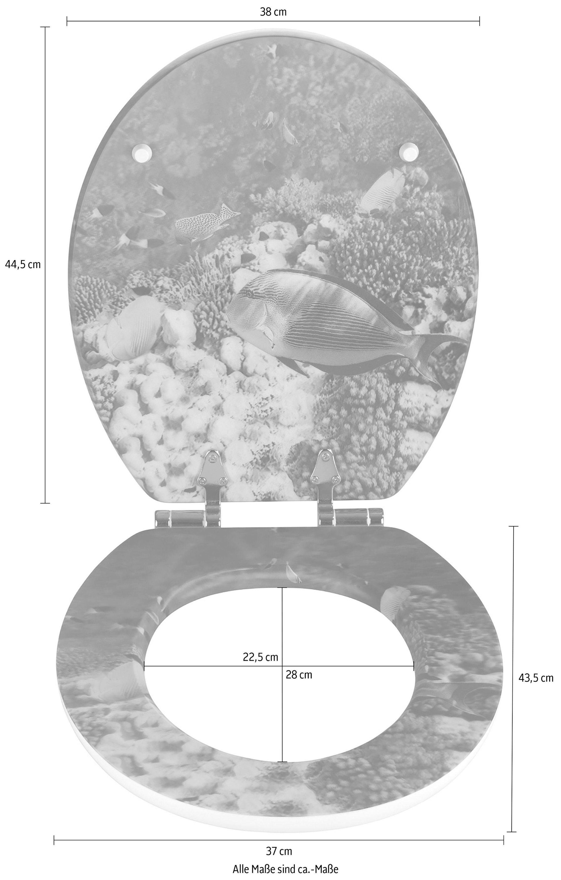 WENKO Toiletzitting Fish