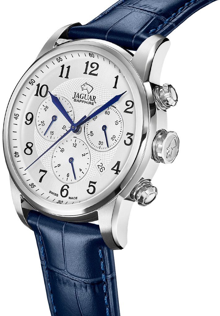 Jaguar Chronograaf ACAMAR Horloge, quartz, dameshorloge, herenhorloge, saffierglas, stopwatchfunctie