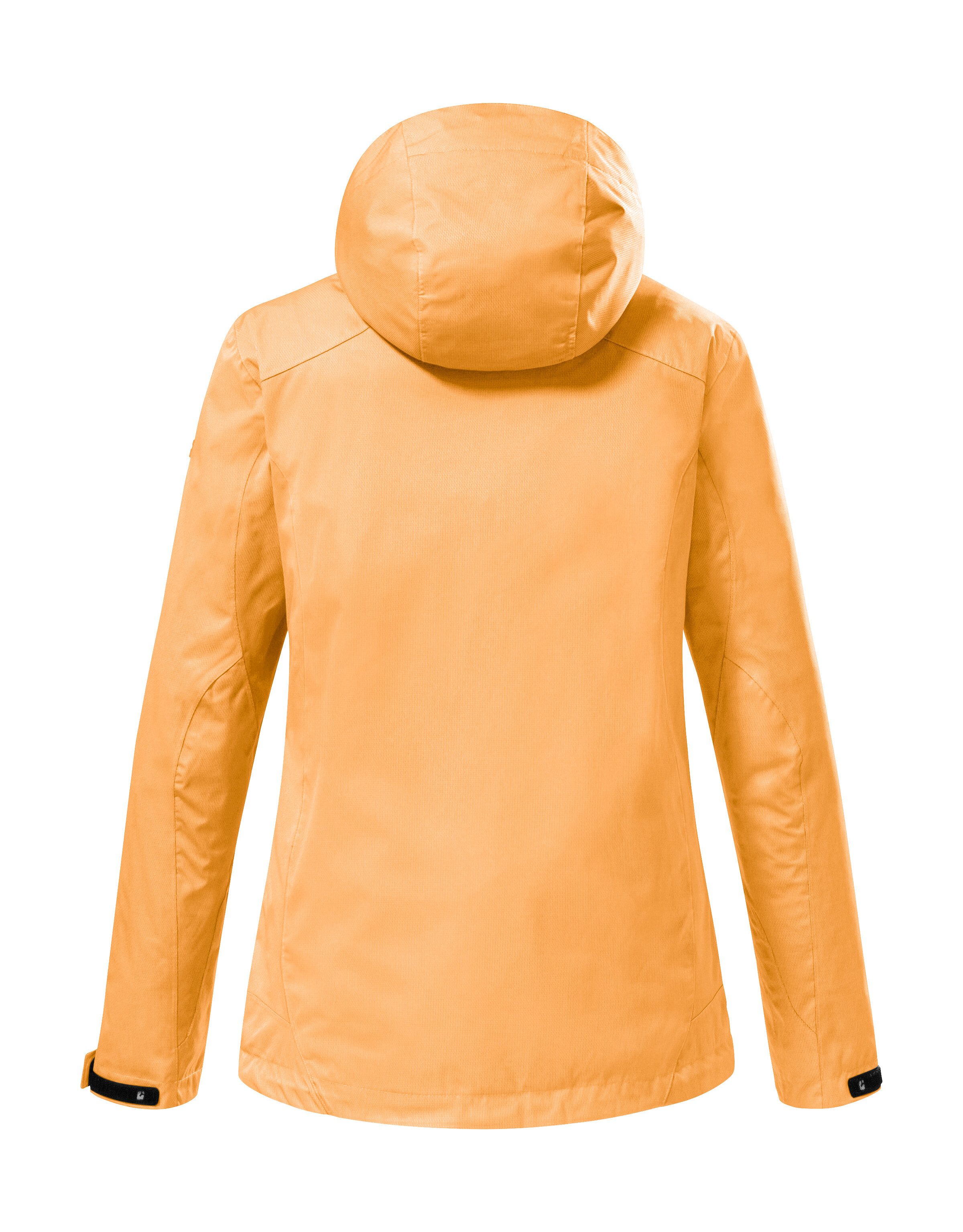 Killtec Outdoorjack KOS 133 KG WMN JCKT waterdichte functionele jas in korte maat: verkorte mouwen en romp