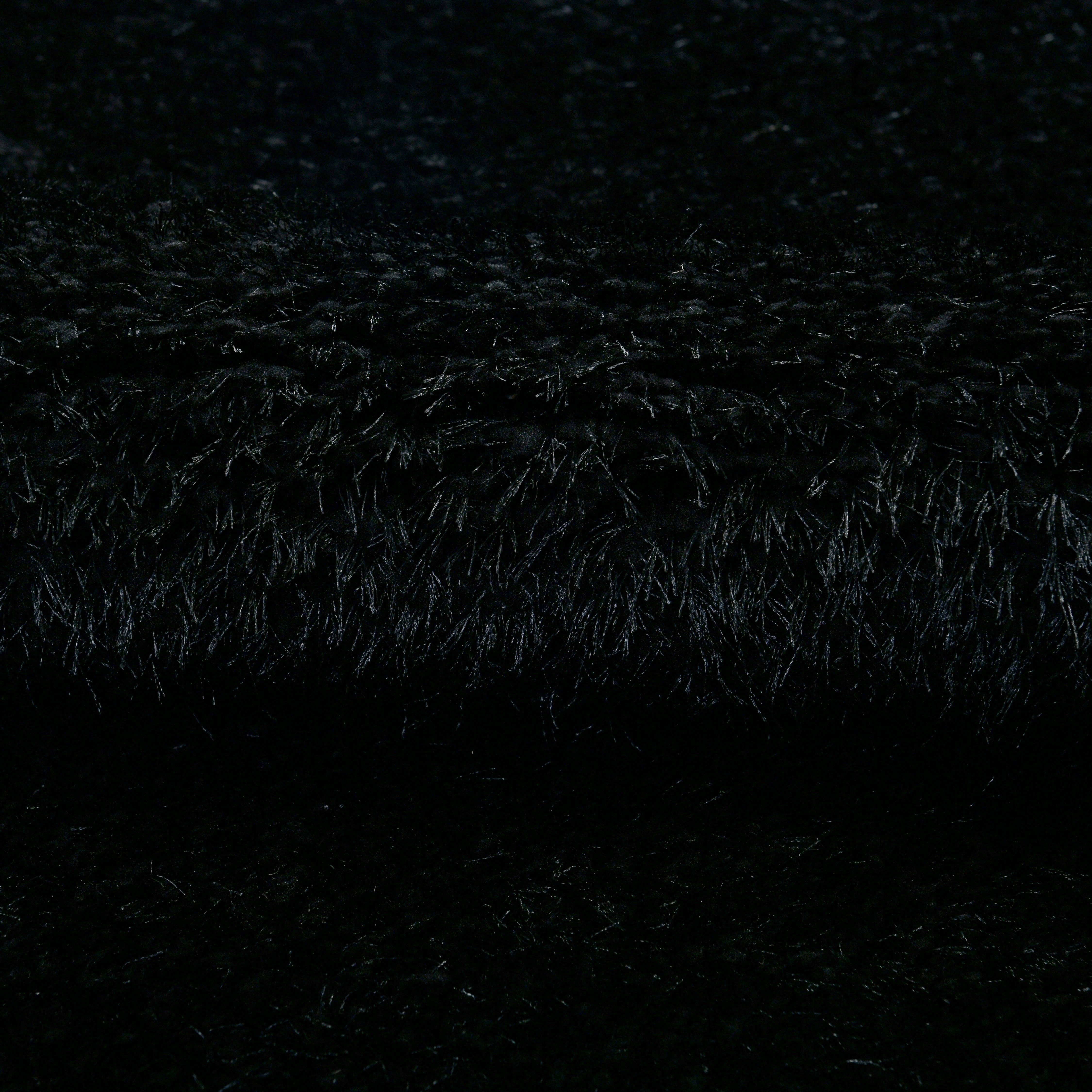 my home Hoogpolig vloerkleed Malin Shaggy in unikleuren, uni, licht glanzend, bijzonder zacht