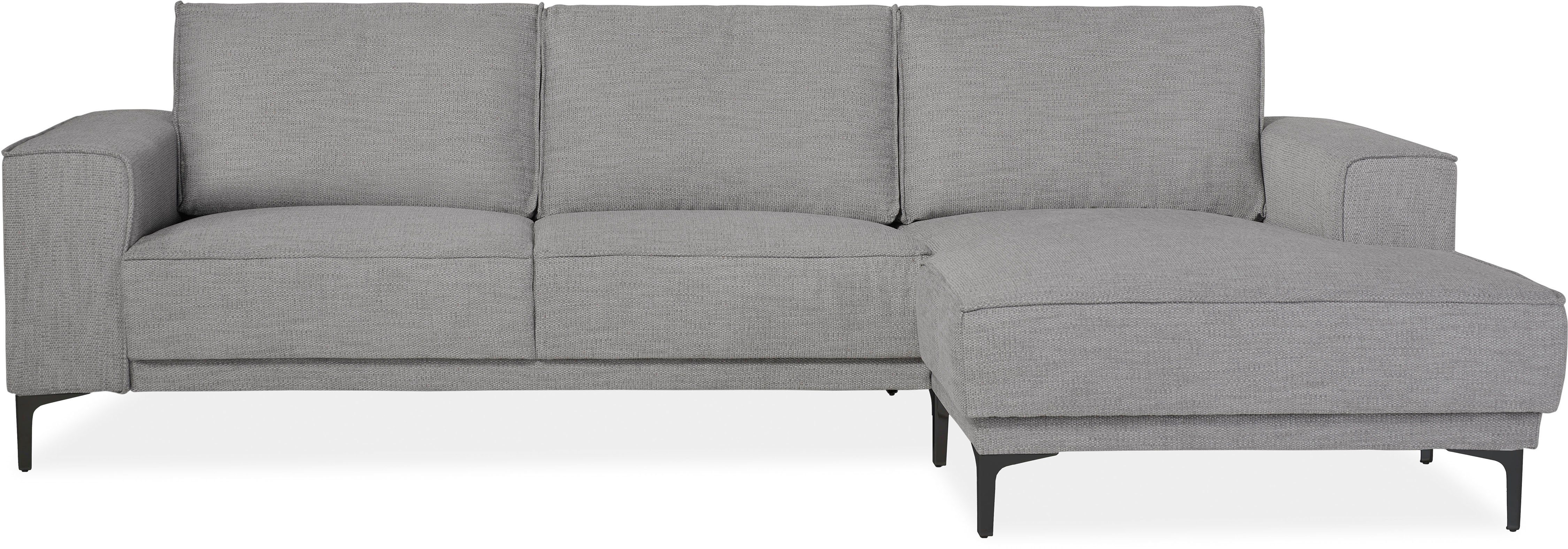 Places of Style Hoekbank Oland, structuur, platweefsel, luxe microvezel, bouclé