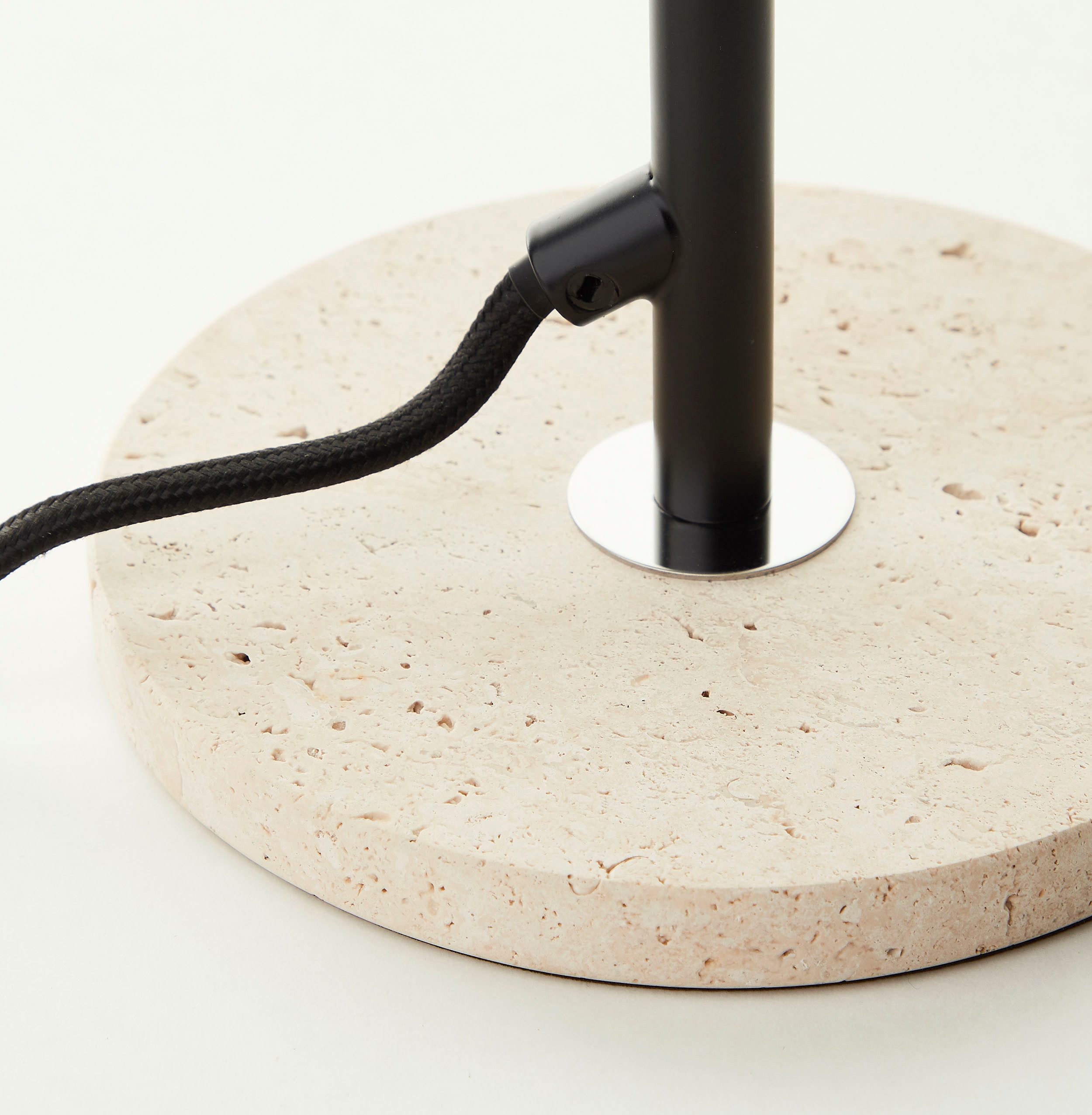 LeGer Home by Lena Gercke Tafellamp Linnea paddenstoel lamp - travertijn steenvoet Paddenstoel lamp, tafellamp, hoogte 35,5 cm, natuursteen, paddenstoellamp (1 stuk)