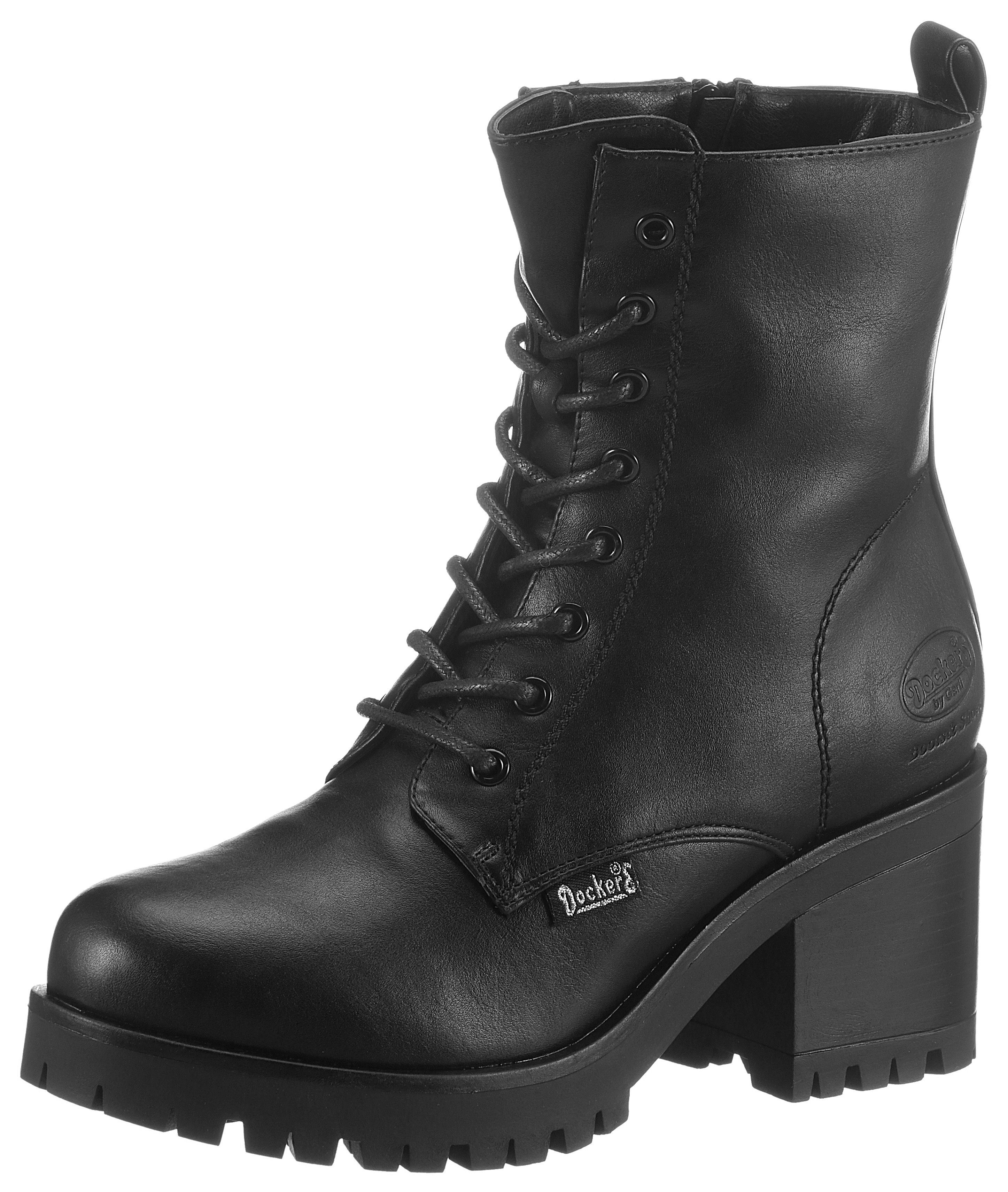 Dockers by Gerli Veterlaarsjes met geprofileerde loopzool