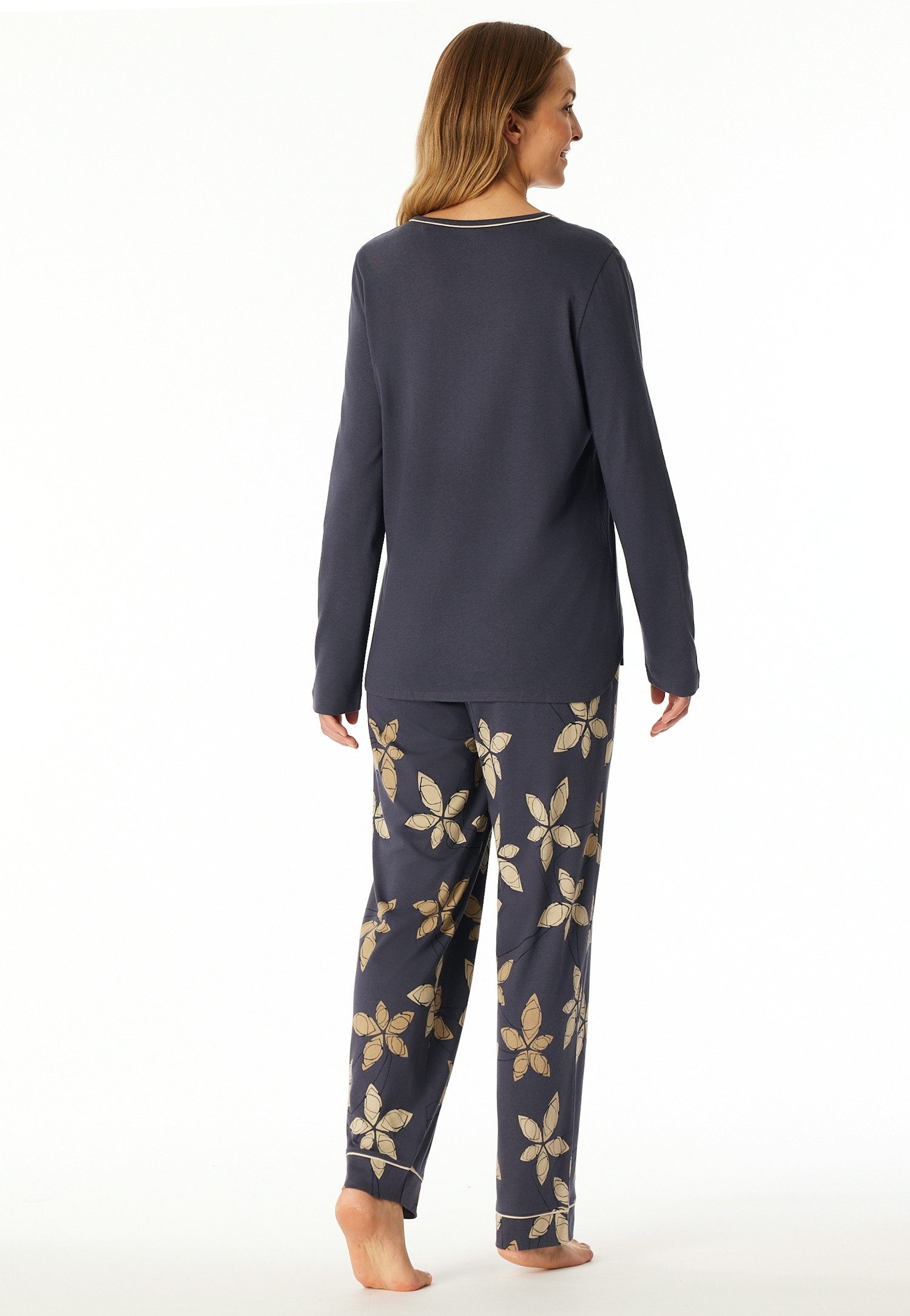 Schiesser Pyjama Comfort Nightwear met coole patroonbroek (2-delig)