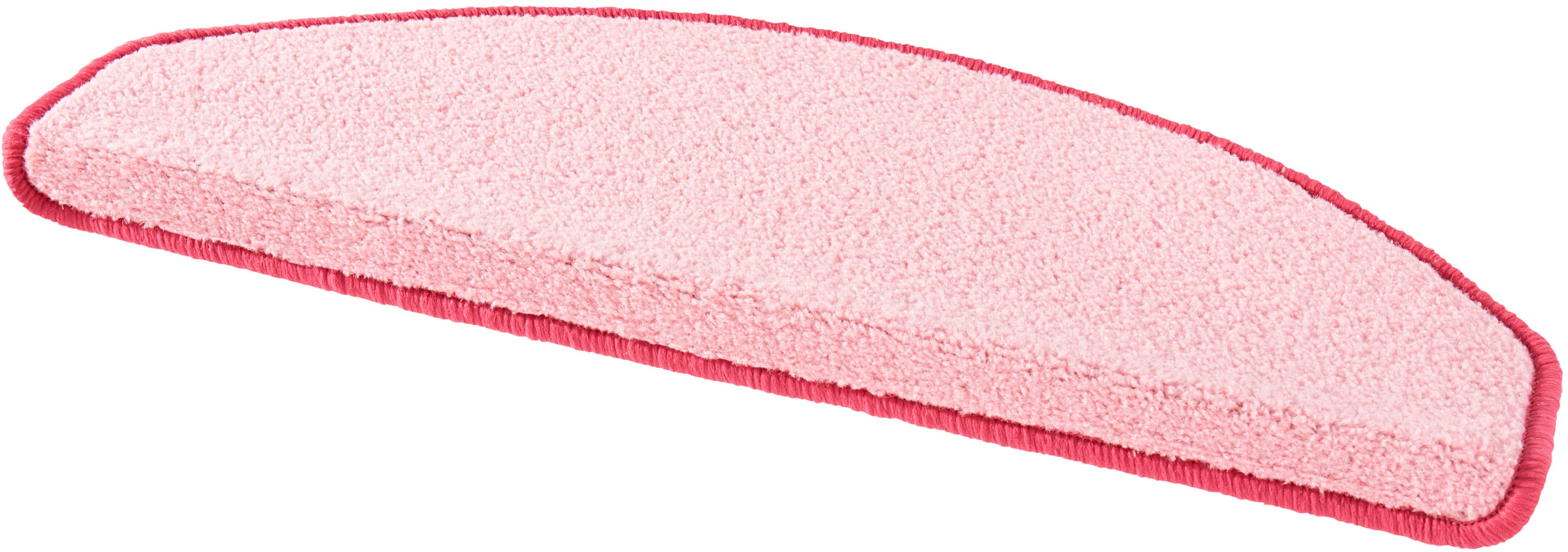HANSE Home Tredemat Fancy 15 stuks, trapmatten, zelfklevend, traptapijt, traptreden trapbekleding maat 15x 23x65 cm roze