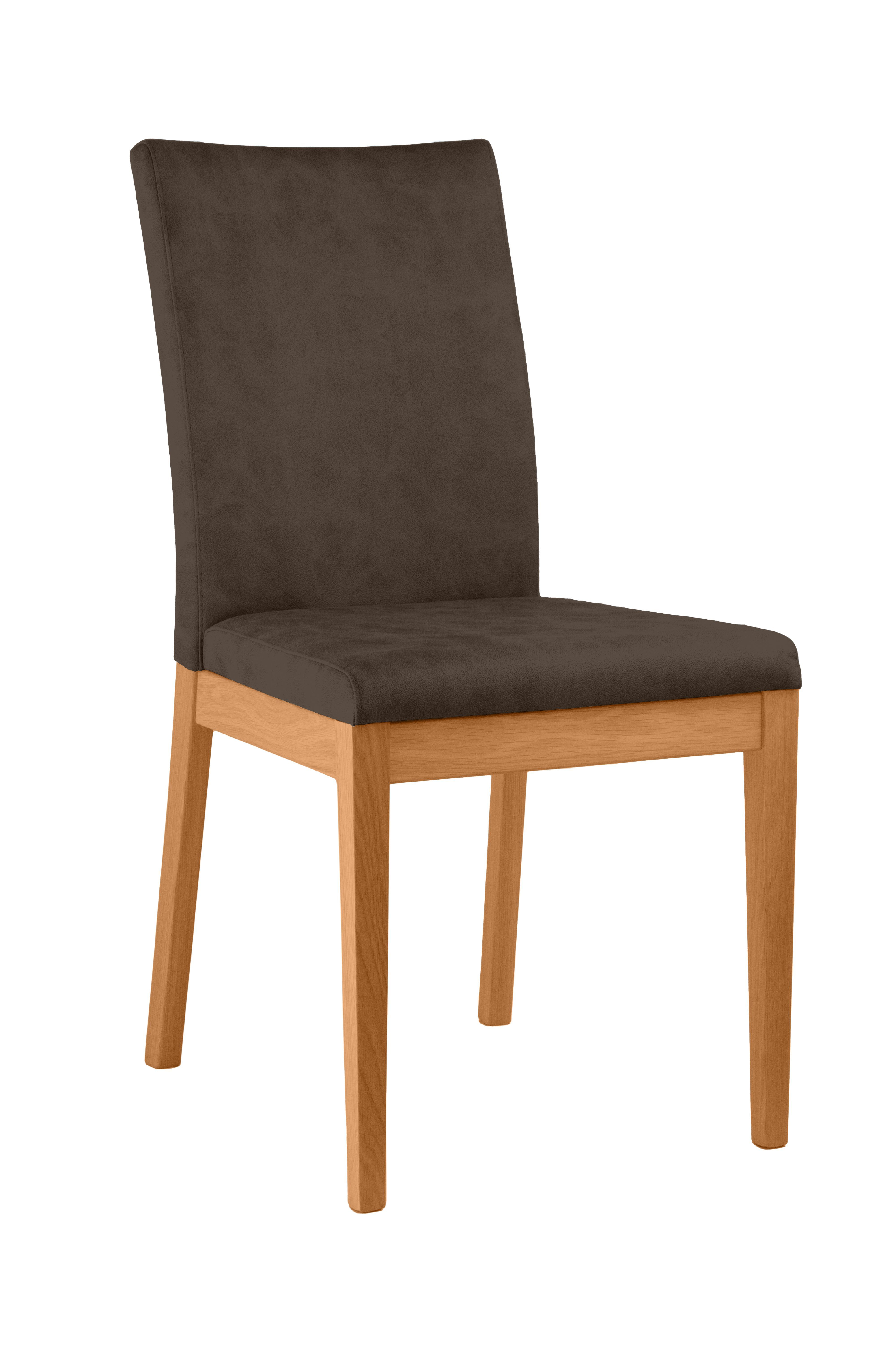 Home affaire Stoel met 4 poten Dendres Zitting en rugleuning zacht verdikt (set, 2 stuks)