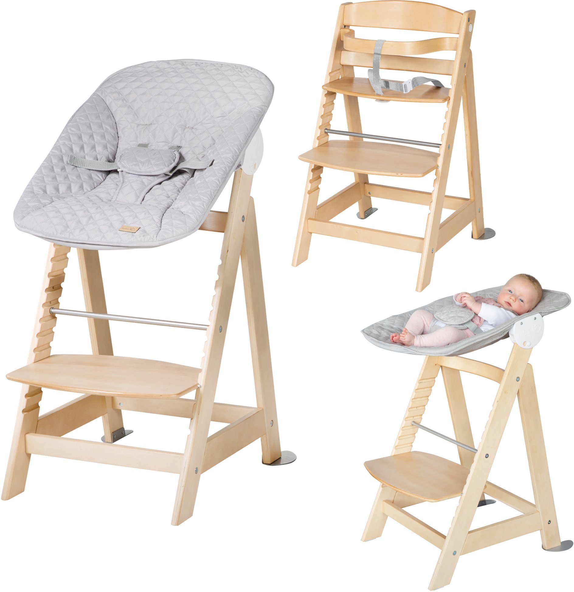 Roba® Kinderstoel Meegroeistoel 2-in-1 Set Style Born Up pasgeboren gehechtheid in de online winkel |