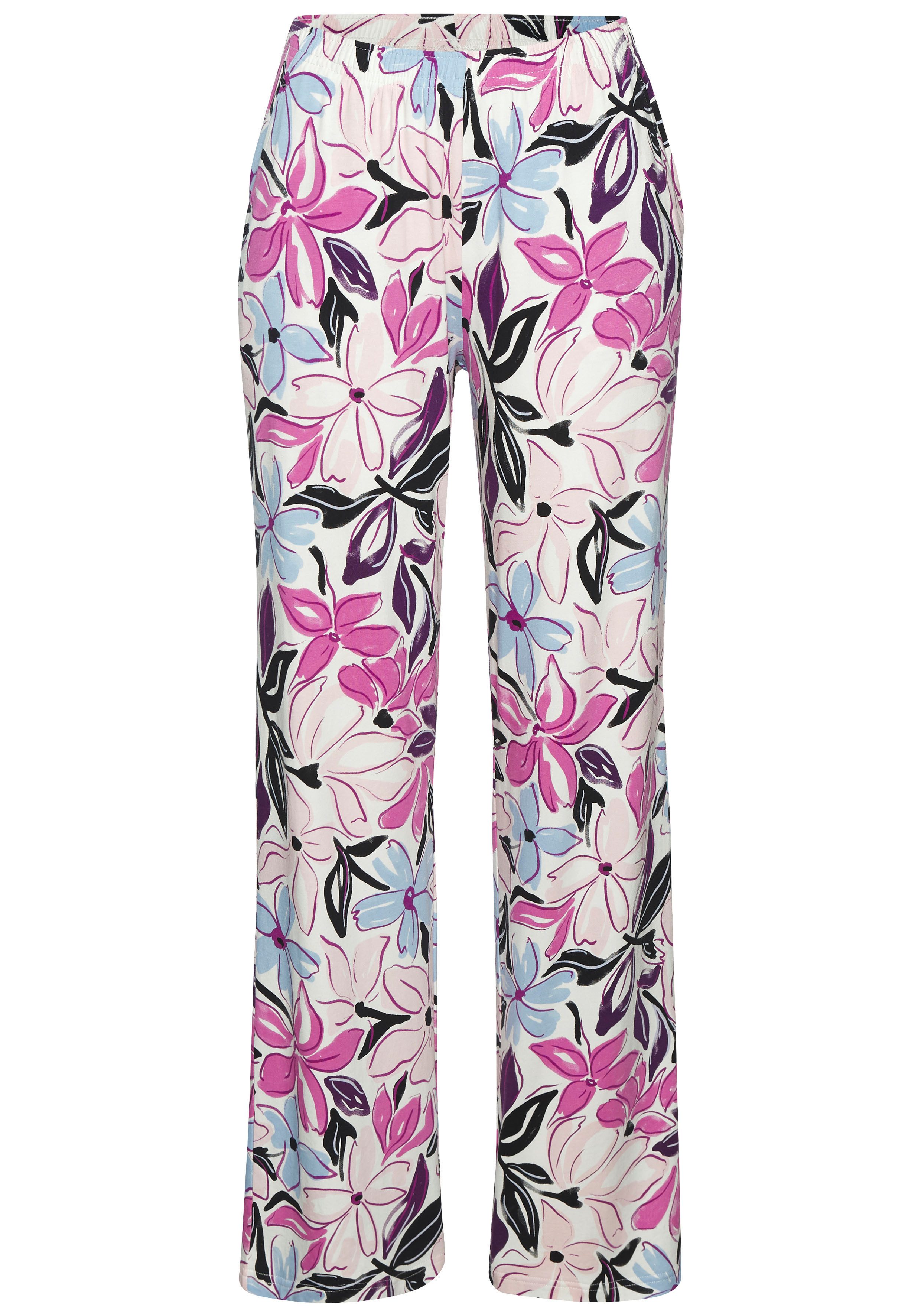 Lascana Pyjama met mooie bloemenprint (2-delig)