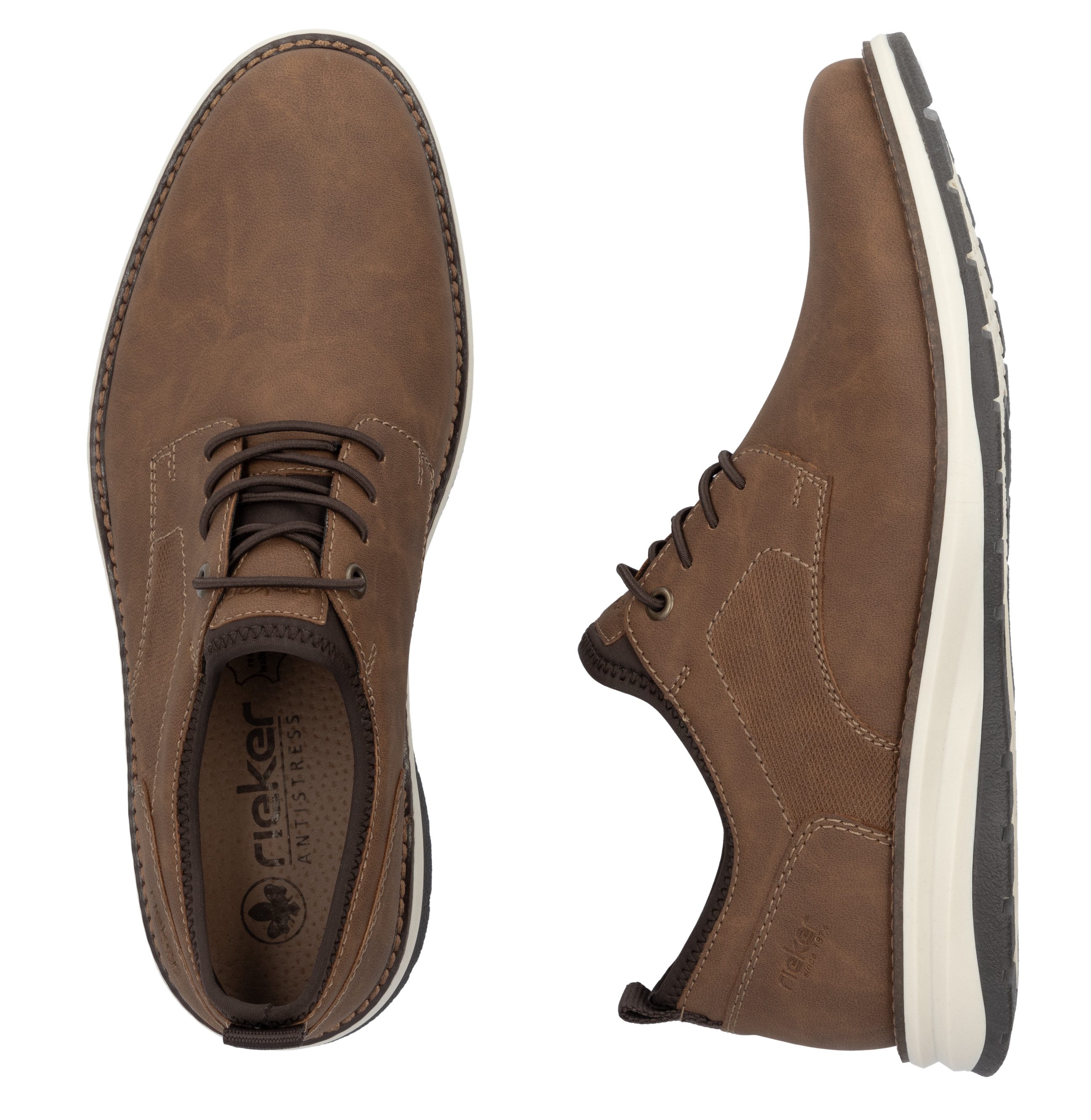 Rieker Slip-on sneakers instapschoen, vrijetijdssneaker, lage schoen met elastische instap