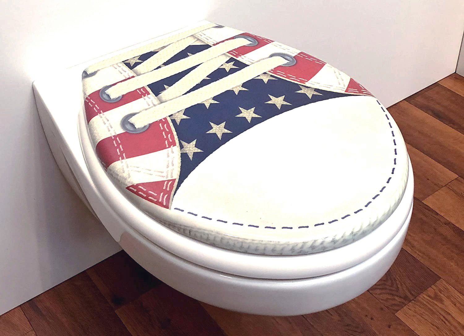 ADOB Toiletzitting Sneakers Soft-closemechanisme, voor het schoonmaken afneembaar