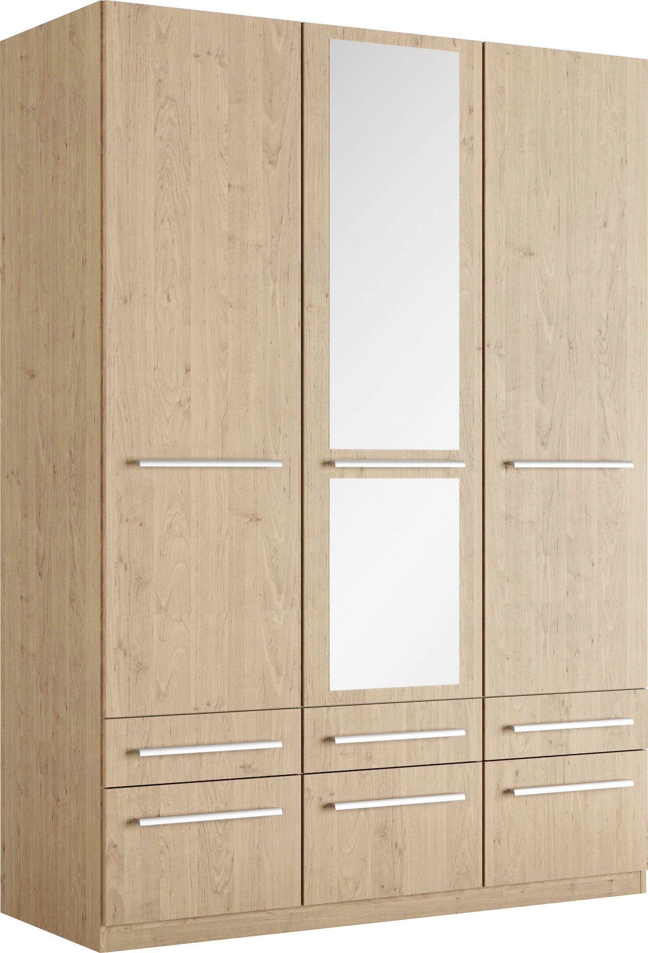priess Kledingkast Kast garderobe waskast Barcelona in 5 breedtes veel opbergruimte, ruime lades, met spiegel, made in germany