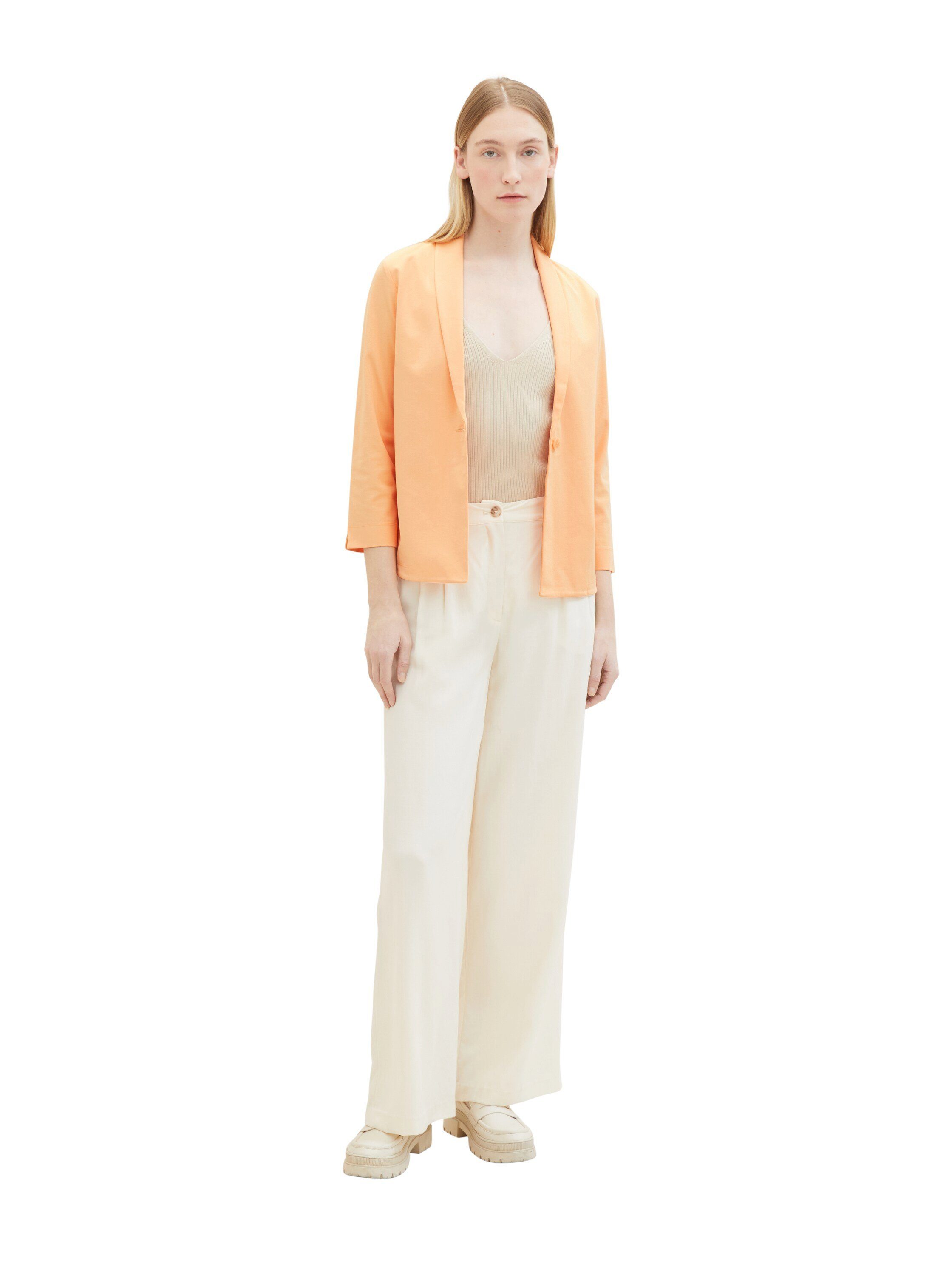 Tom Tailor Korte blazer met sjaalkraag en 3 4 arm