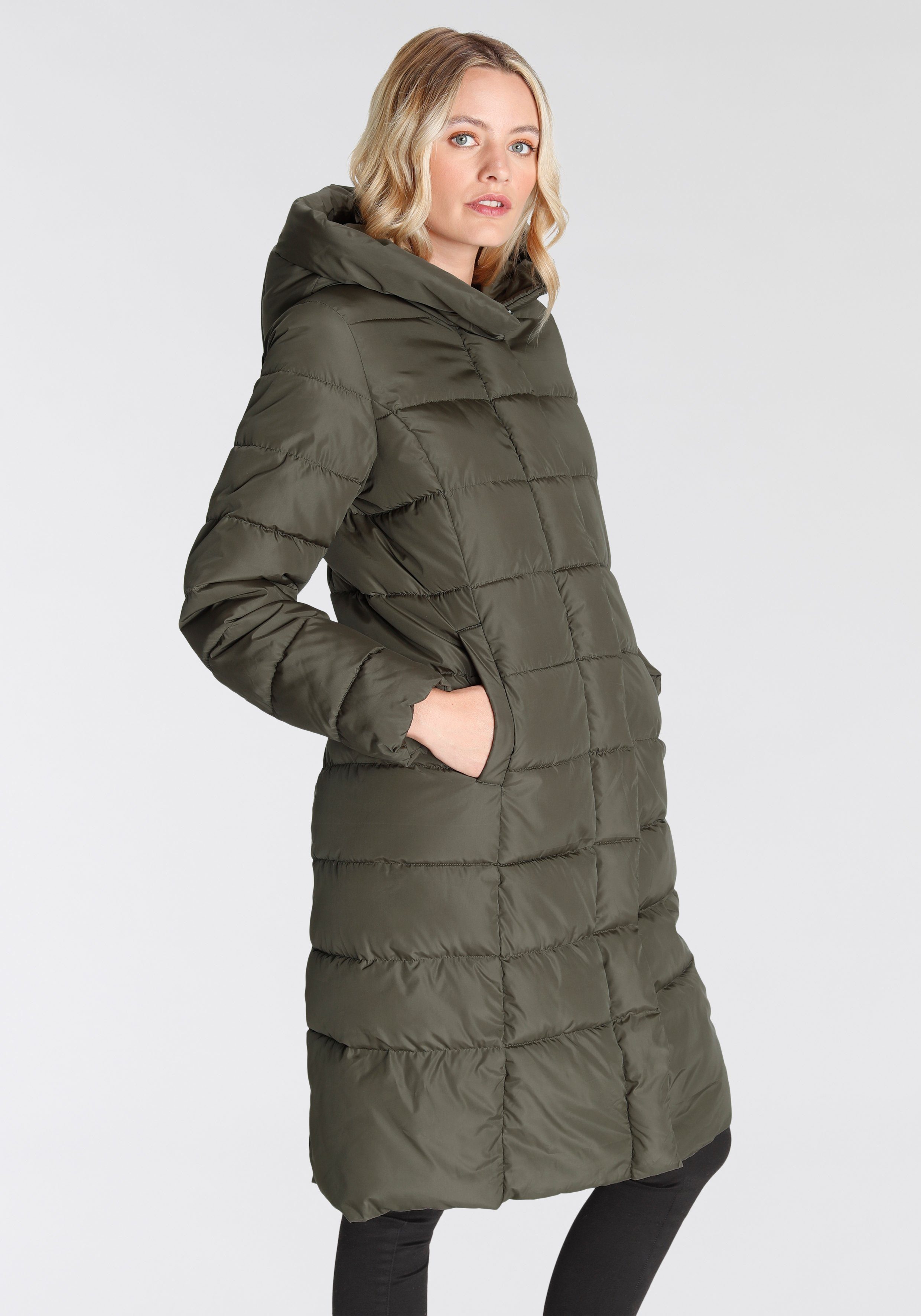 Only Gewatteerde jas ONLTINA PUFFER X LONG COAT OTW