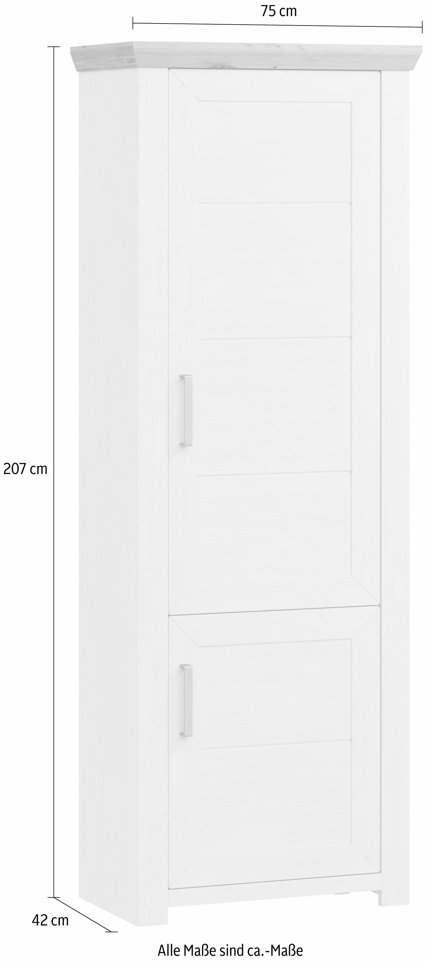 set one by Musterring Draaideurkast York Type 03, in 3 kleurvarianten, met handvat in zilverkleur, B 75 x H 207 cm