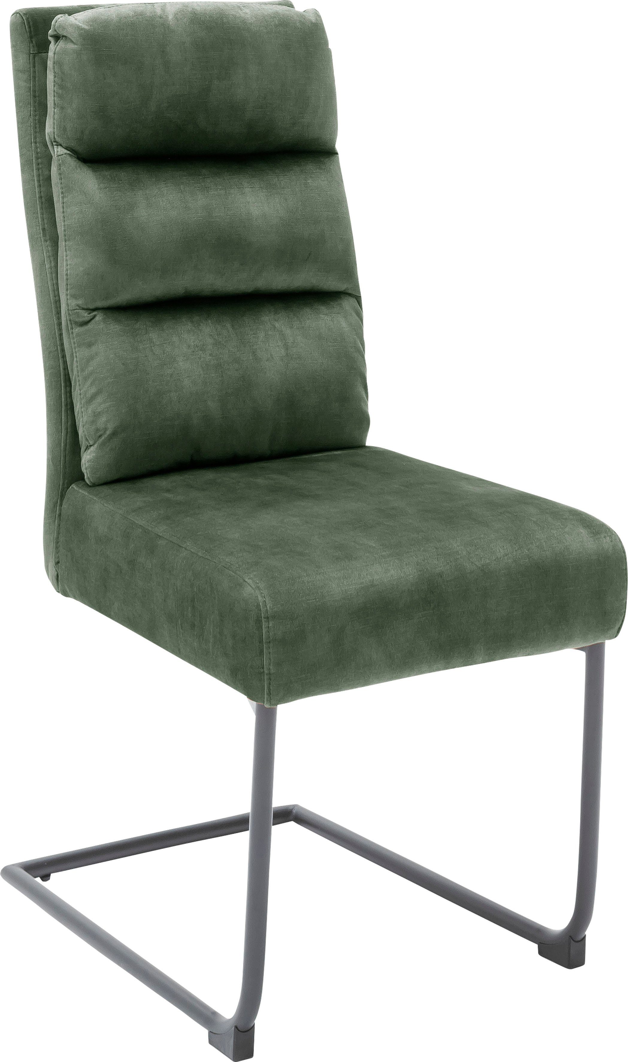MCA furniture Vrijdragende stoel Lampang set van 2, stoel met bekleding in vintage-look, belastbaar tot 120 kg (set, 2 stuks)