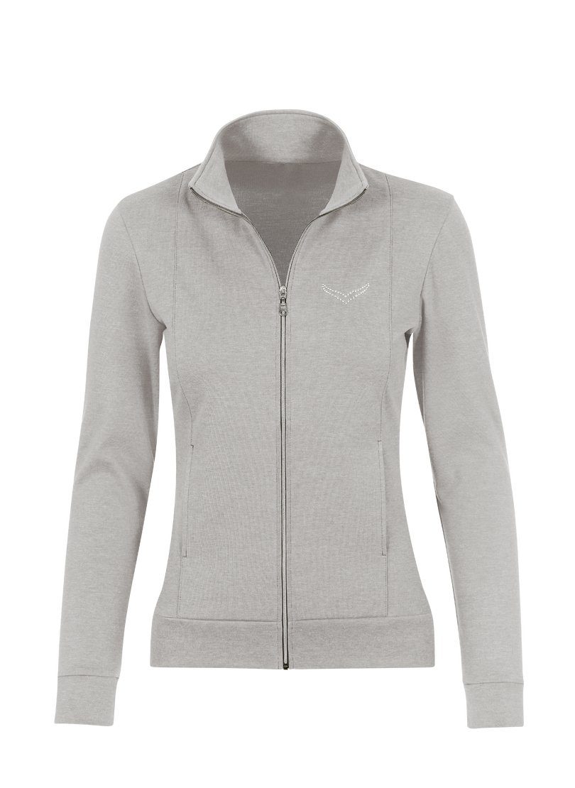 Trigema Sweatvest TRIGEMA jas veredeld met kristallen (1-delig)