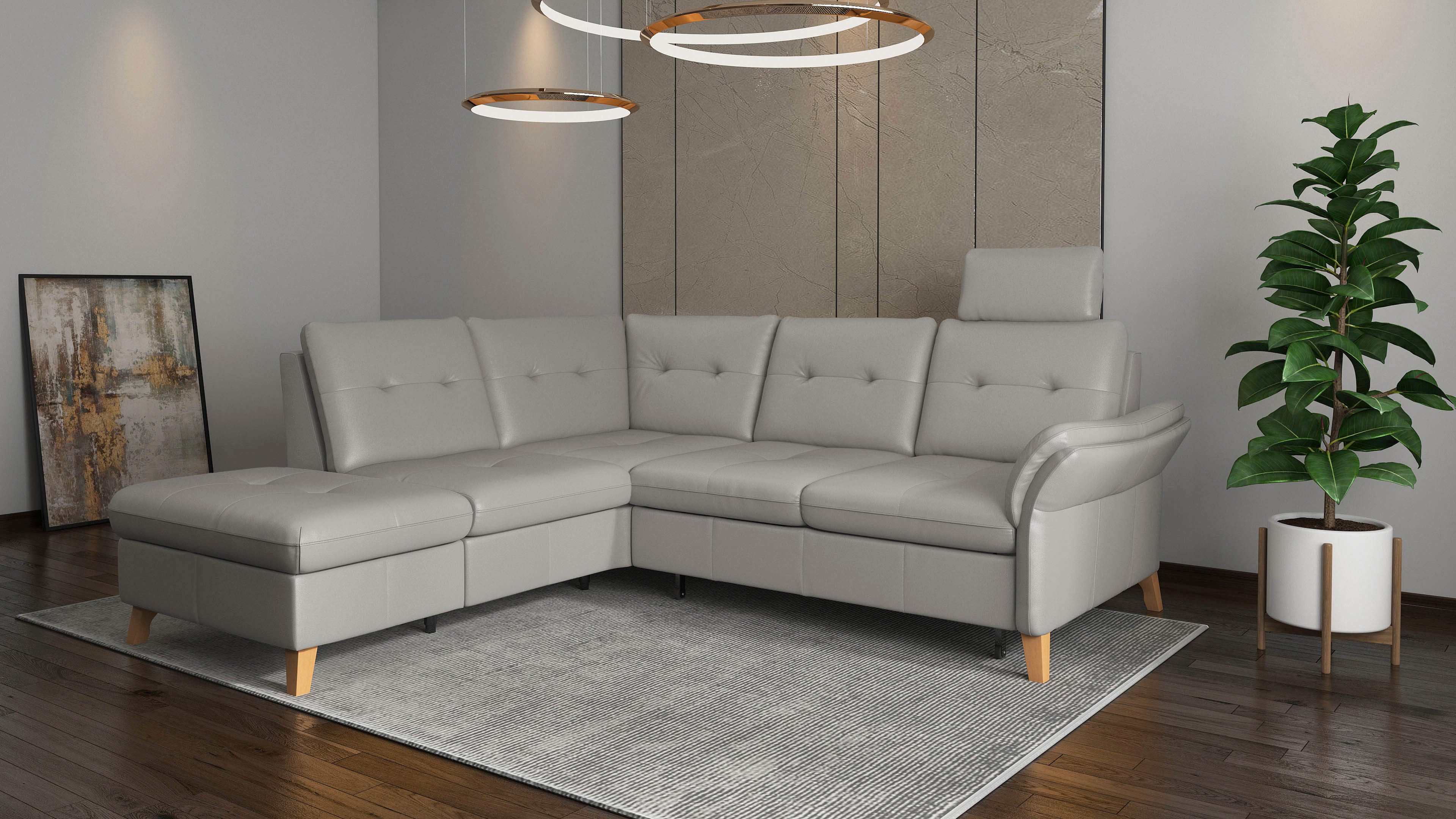 sit&more Hoekbank Göteborg inclusief zitdiepteverstelling, optioneel met bedfunctie & bedlade
