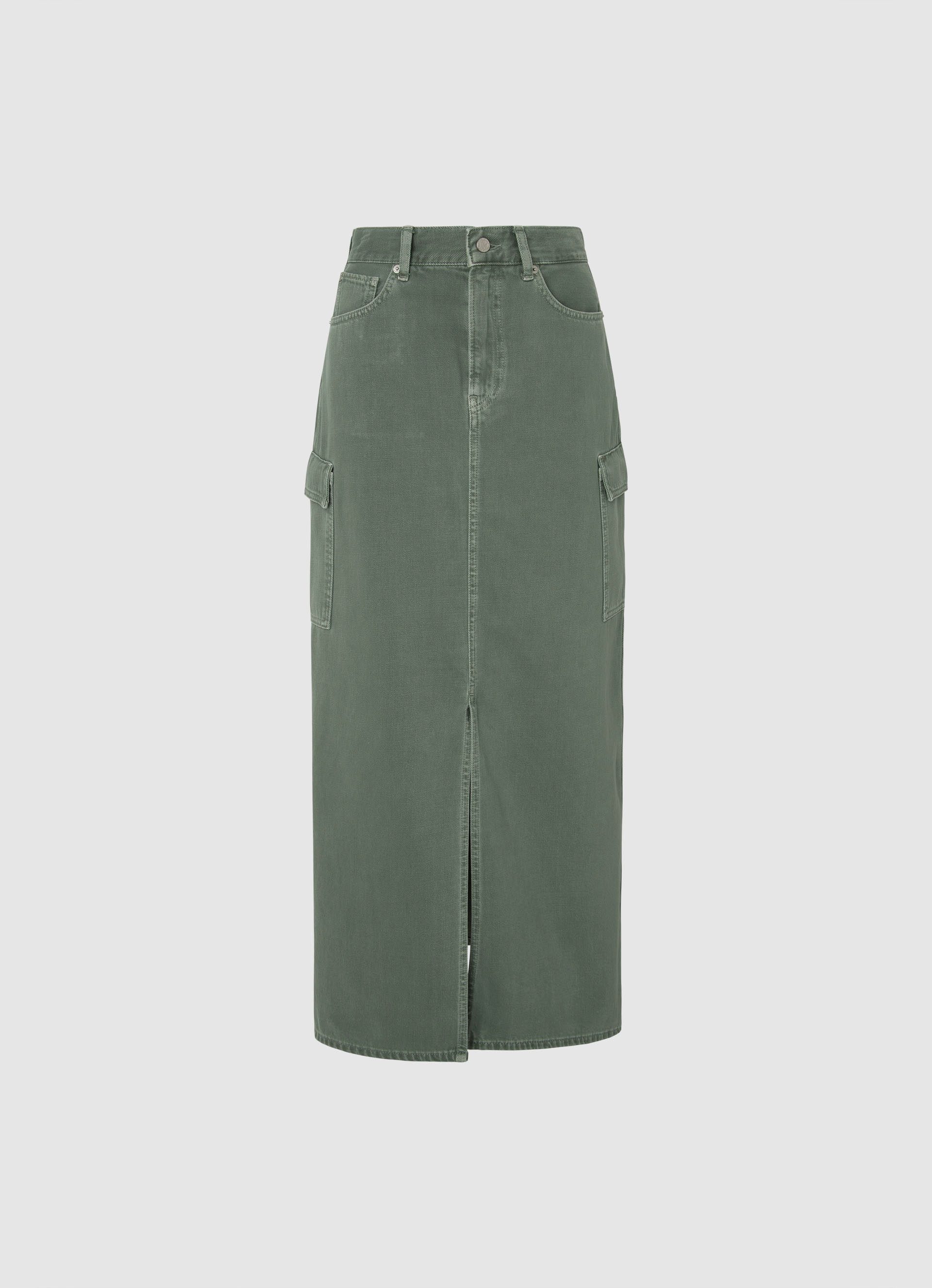 Pepe Jeans rok MAXI SKIRT HW CLR in trendy maxilengte