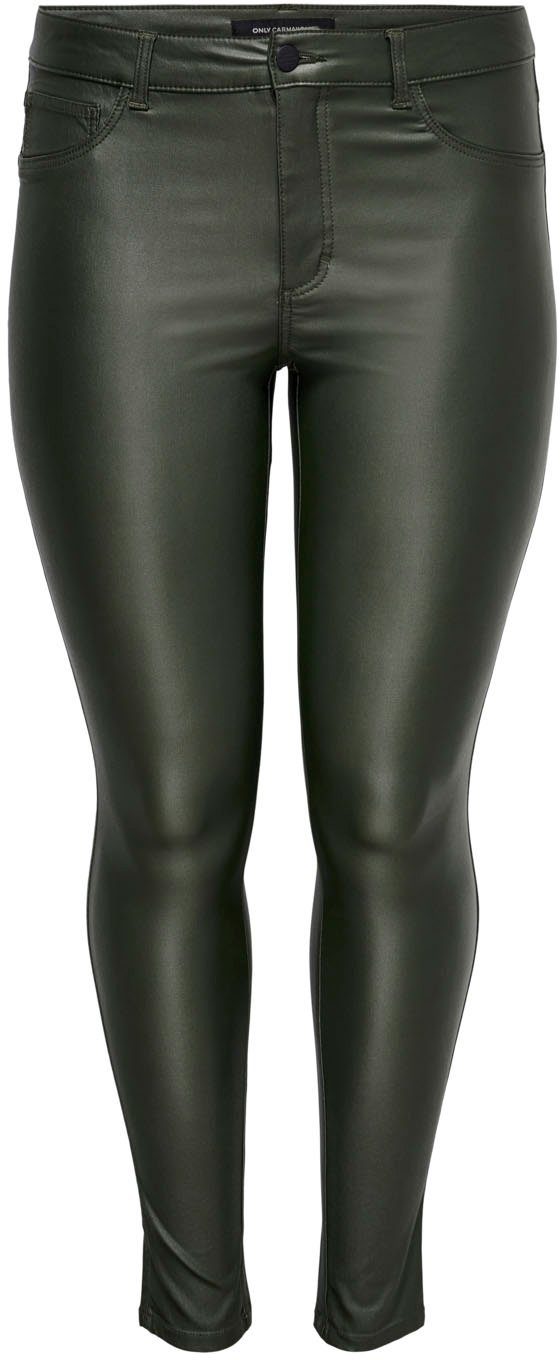 ONLY CARMAKOMA Imitatieleren broek CARPUNK met glanzende coating koop je  bij | OTTO