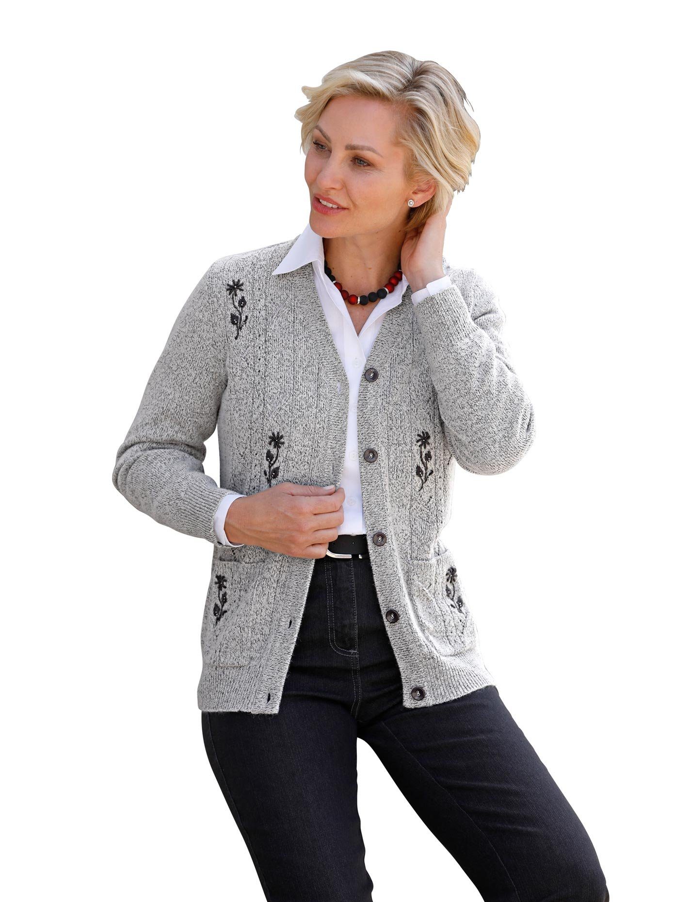 Classic Basics Cardigan dames vesten maat 38 grijs