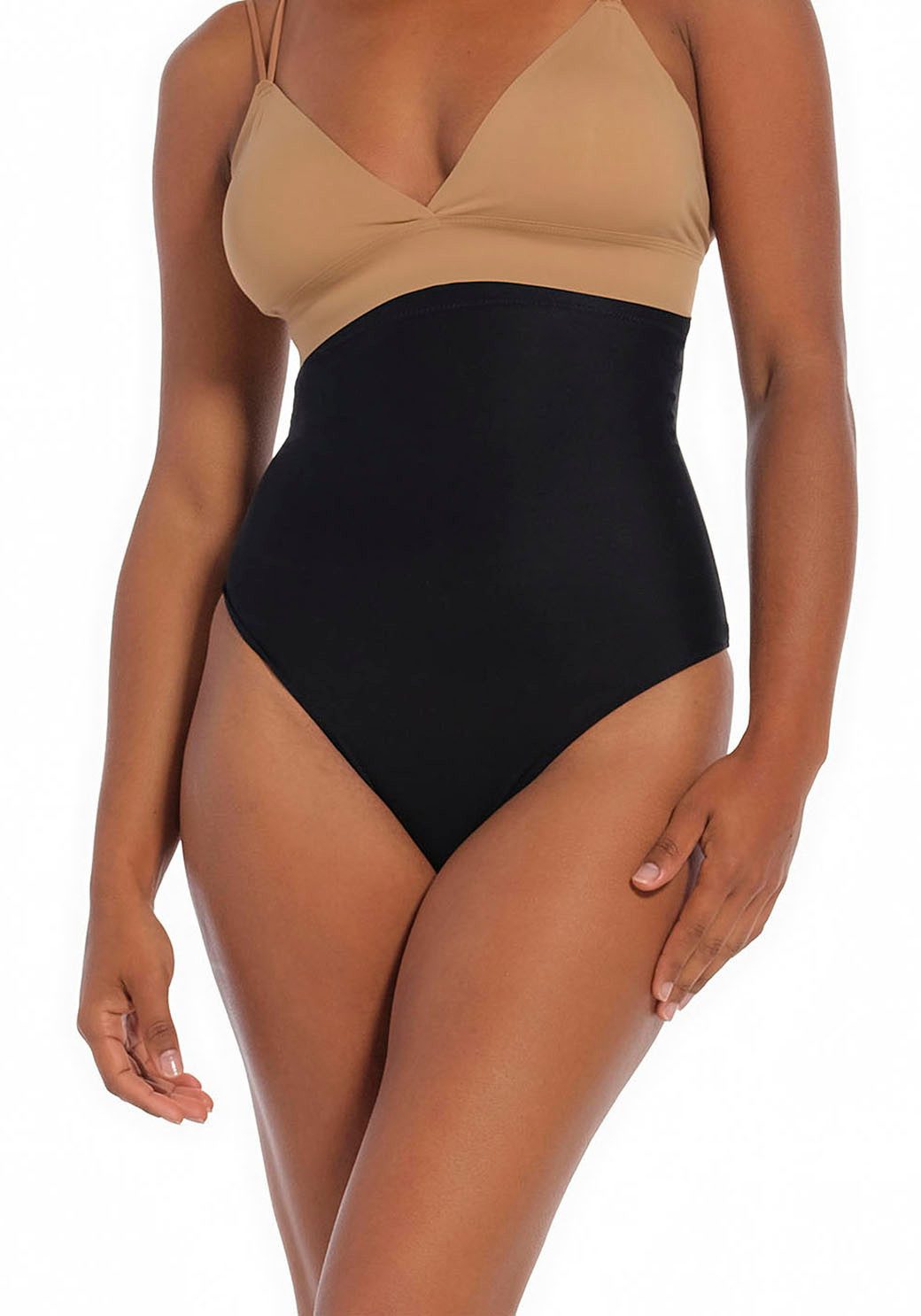 Magic Body Fashion Correctie string Ultra Thin Power Thong Vormt het gehele buik- en taillegebied slips zwart