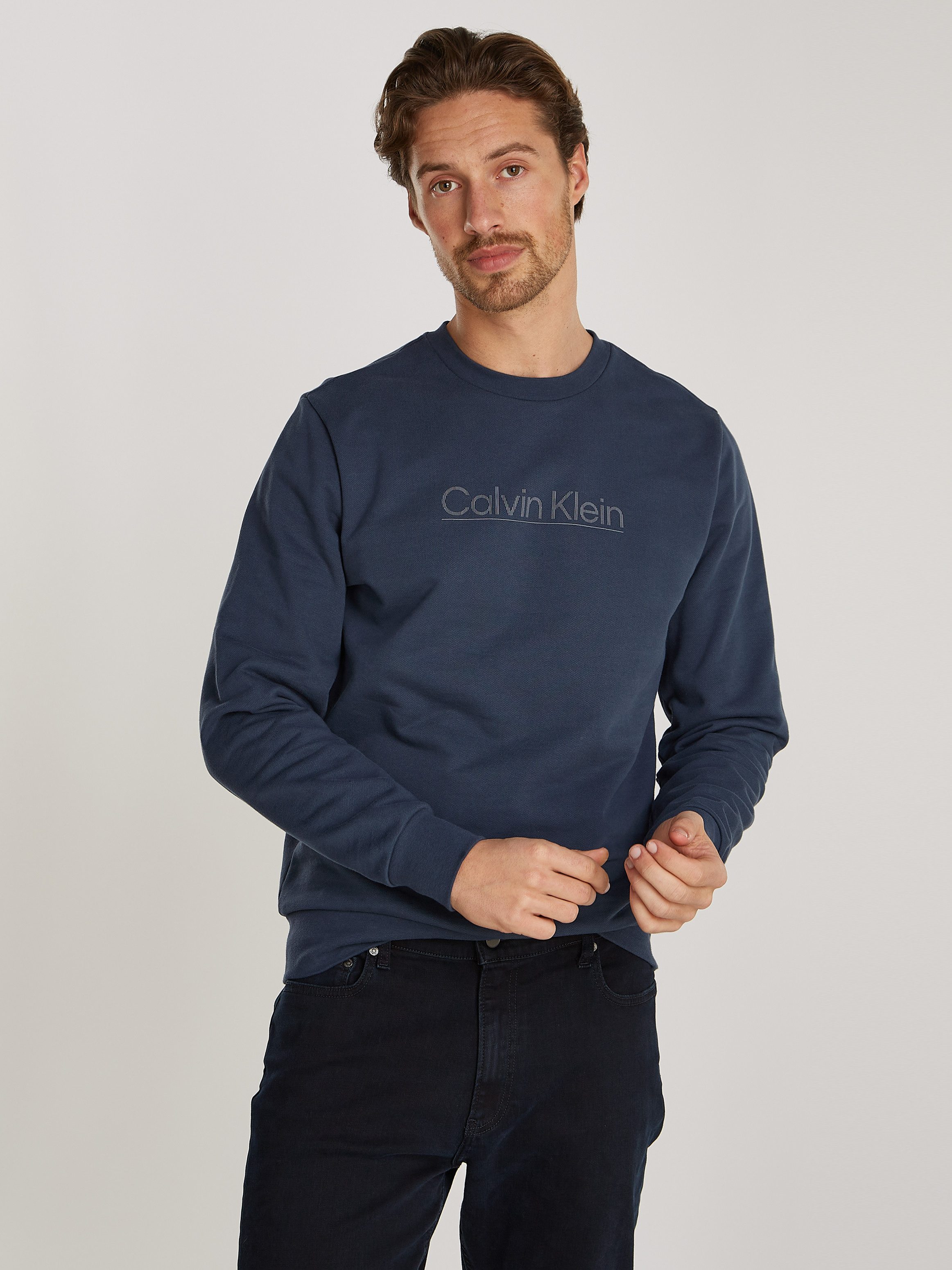 Calvin Klein Sweatshirt RAISED LINE LOGO SWEATSHIRT