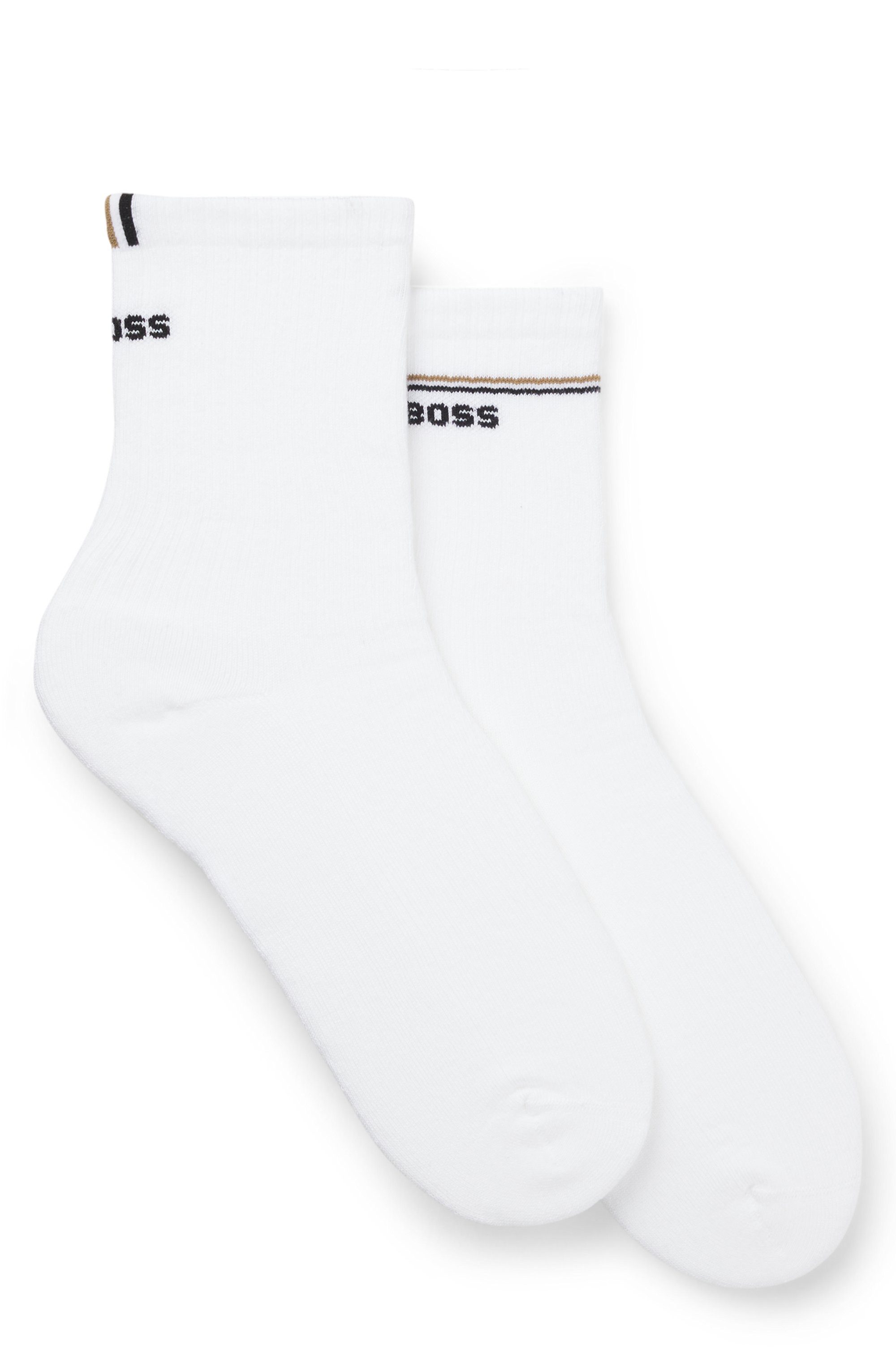 BOSS Sokken 2P QS Iconic CC W met boss logo-opdruk (set, 2 paar, 2 stuks)