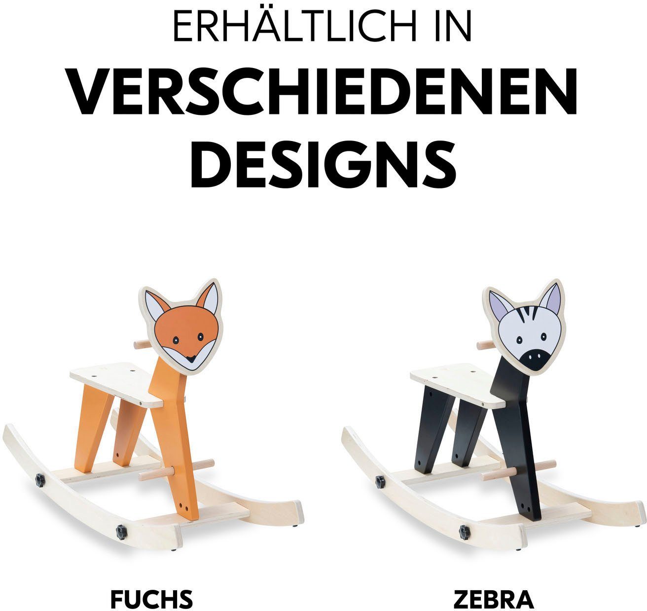 Hauck Schommeldier Rock N Swing Zebra FSC®- beschermt bos - wereldwijd