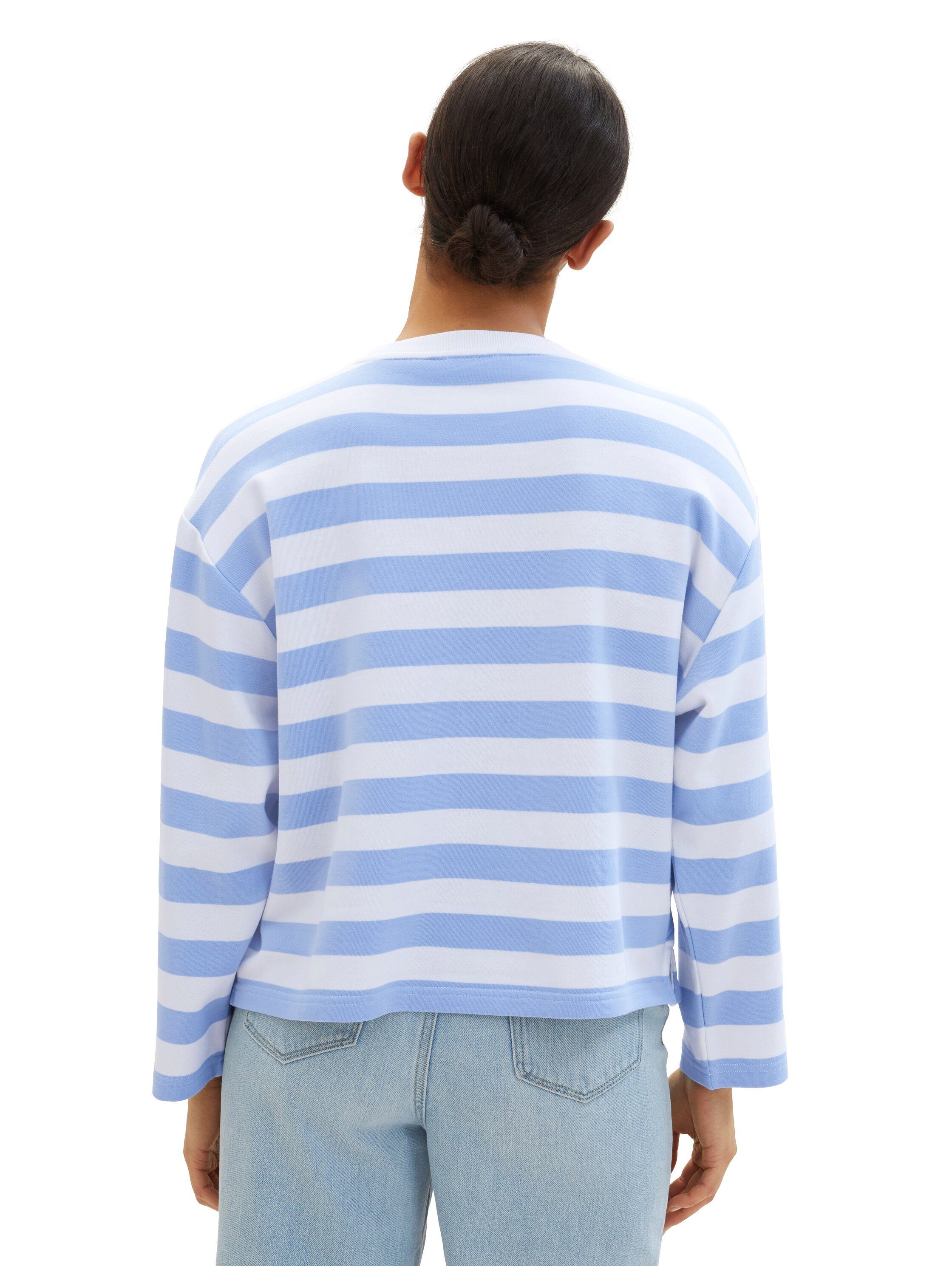 Tom Tailor Sweatshirt in streepoptiek